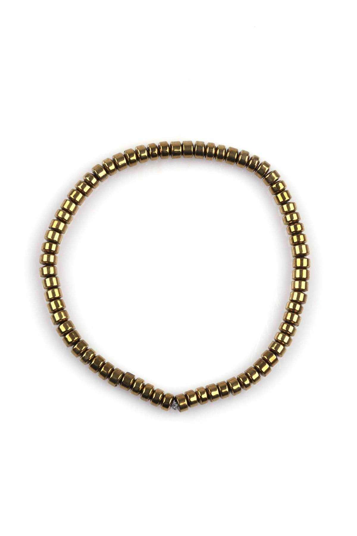 Hematit Doğal Taş Bileklik 2 x 4 mm Rondel Kesim