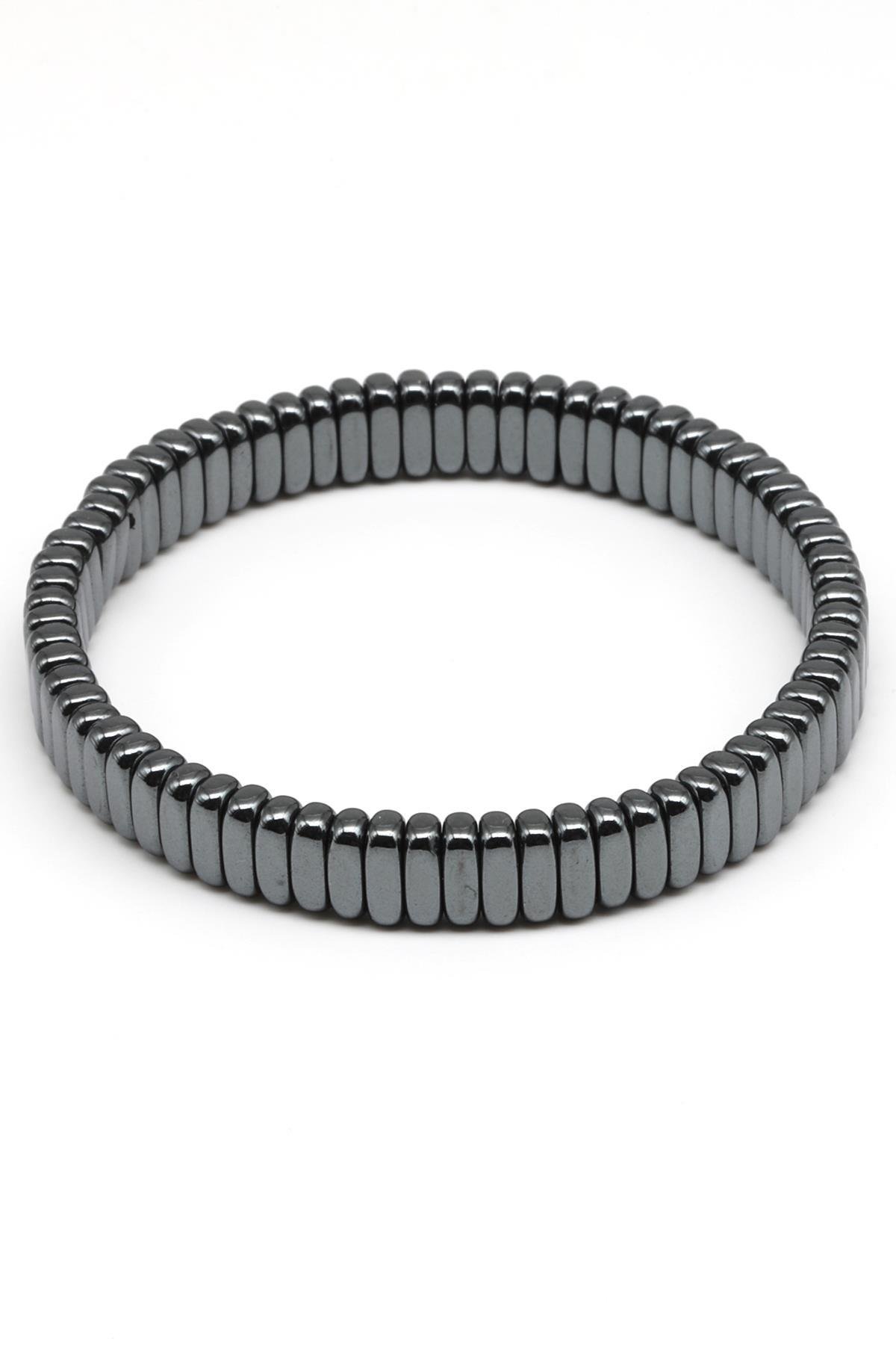 Hematit Doğal Taş Bileklik 2 x 8 mm Özel Kesim