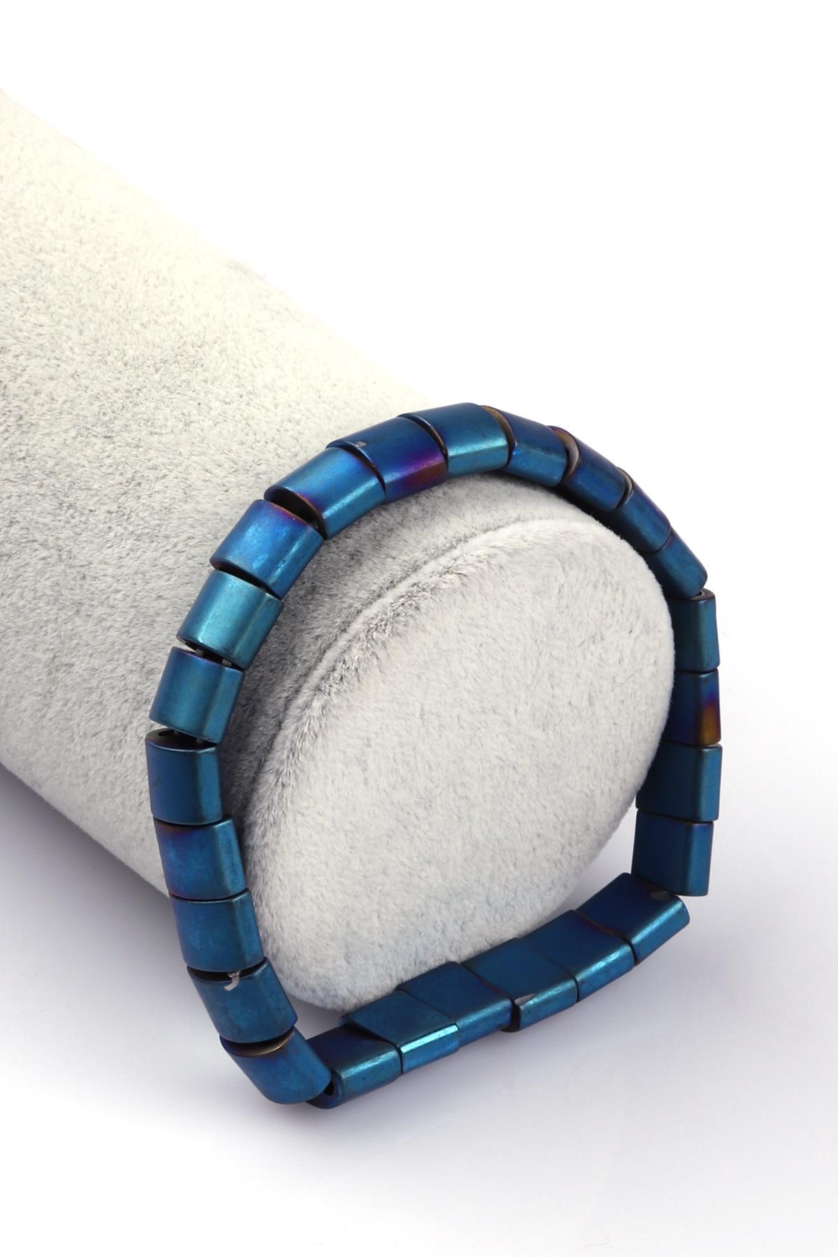 Hematit Doğal Taş Bileklik 7 x 9 mm Özel Kesim