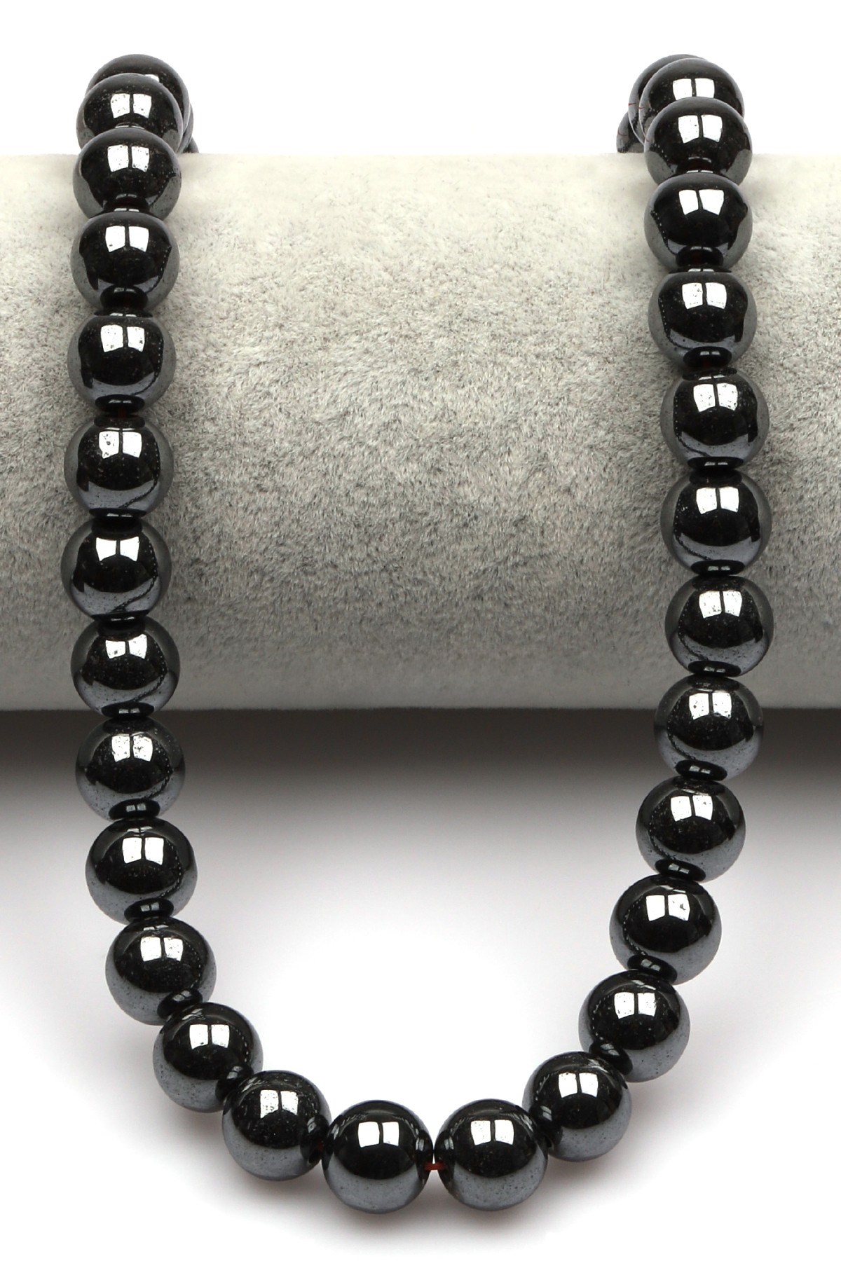 Hematit Doğal Taş Dizi 10 mm Küre Kesim - DZ-0835