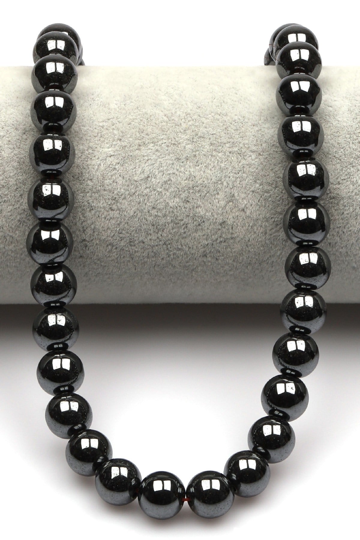 Hematit Doğal Taş Dizi 10 mm Küre Kesim - DZ-0835