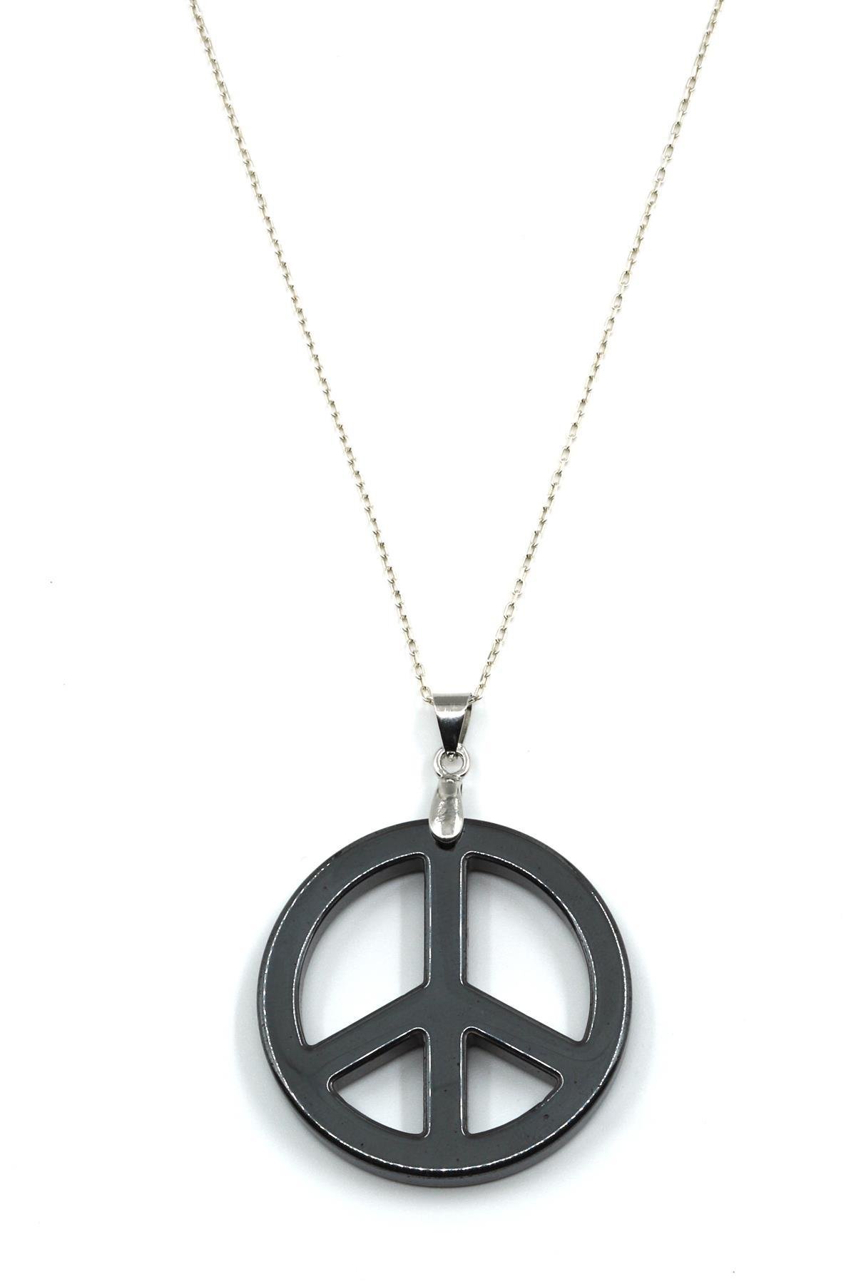 Hematit Doğal Taş Kolye