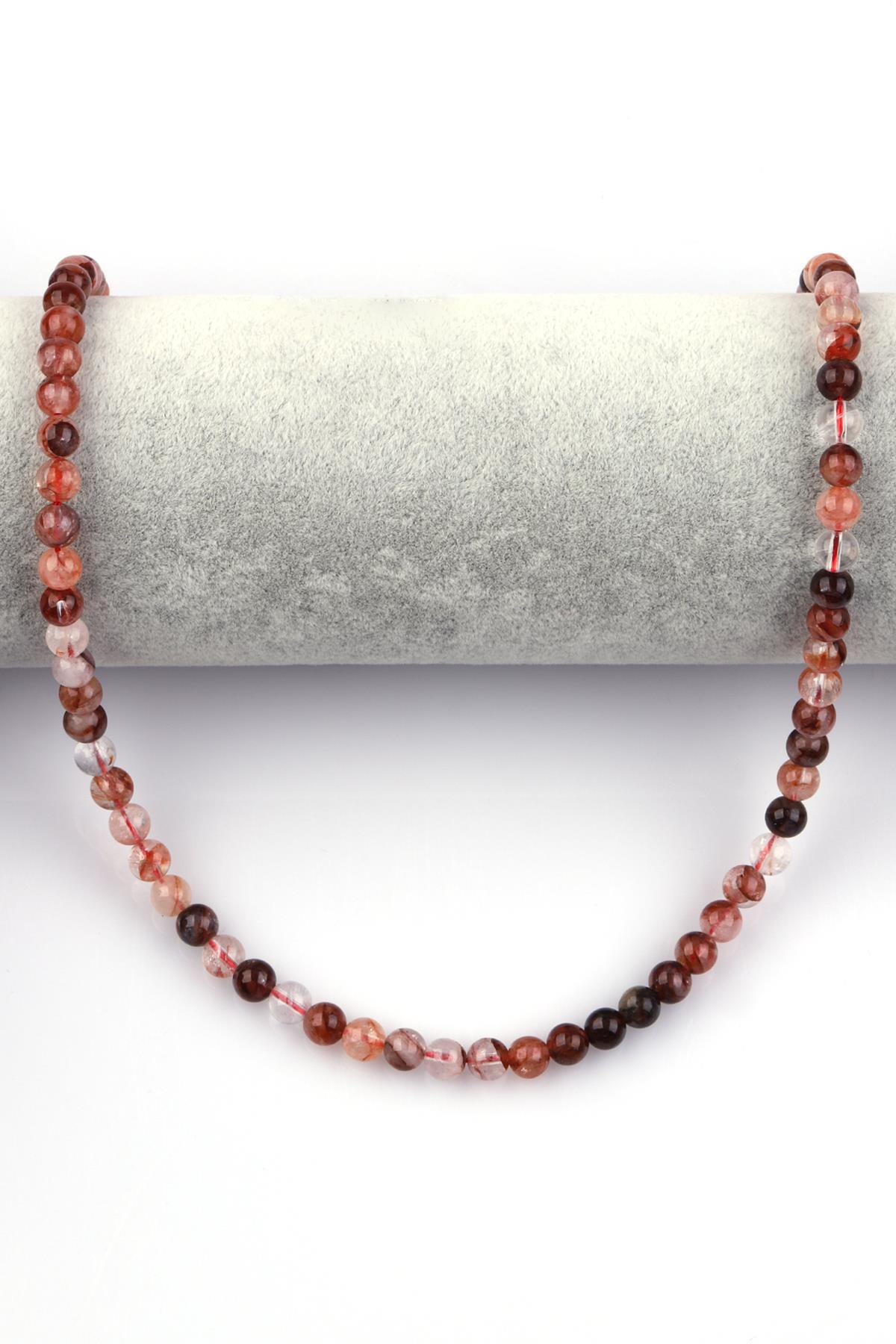 Himalaya Kuvars Doğal Taş Dizi 6 mm Küre Kesim