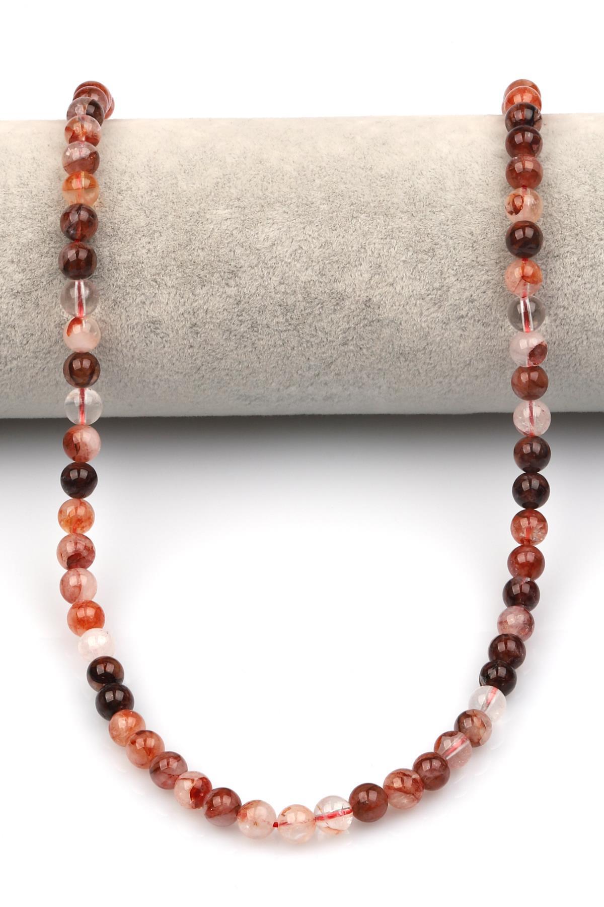 Himalaya Kuvars Doğaltaş Dizi 6 mm Küre Kesim