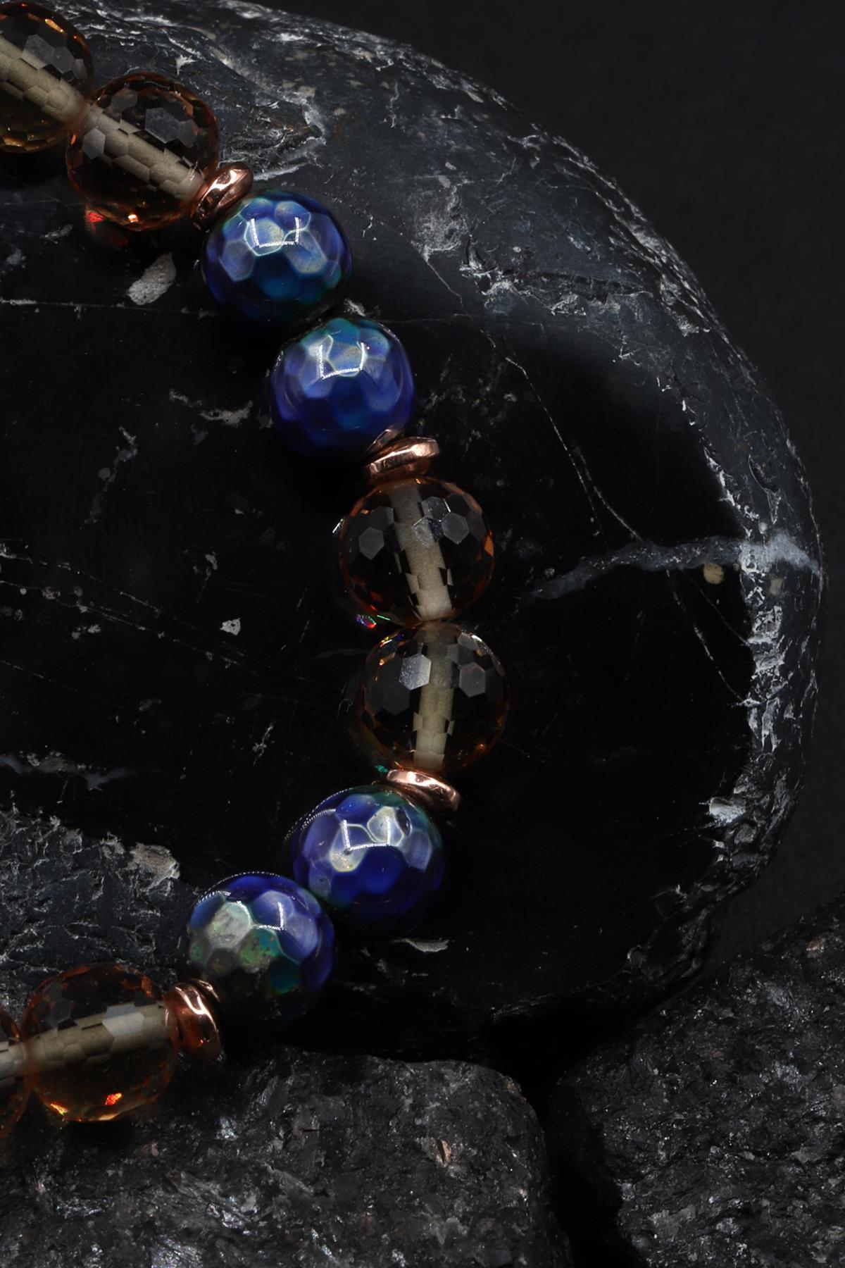 His Taşı - Zultanit - Hematit Doğal Taş Tasarım Bileklik 