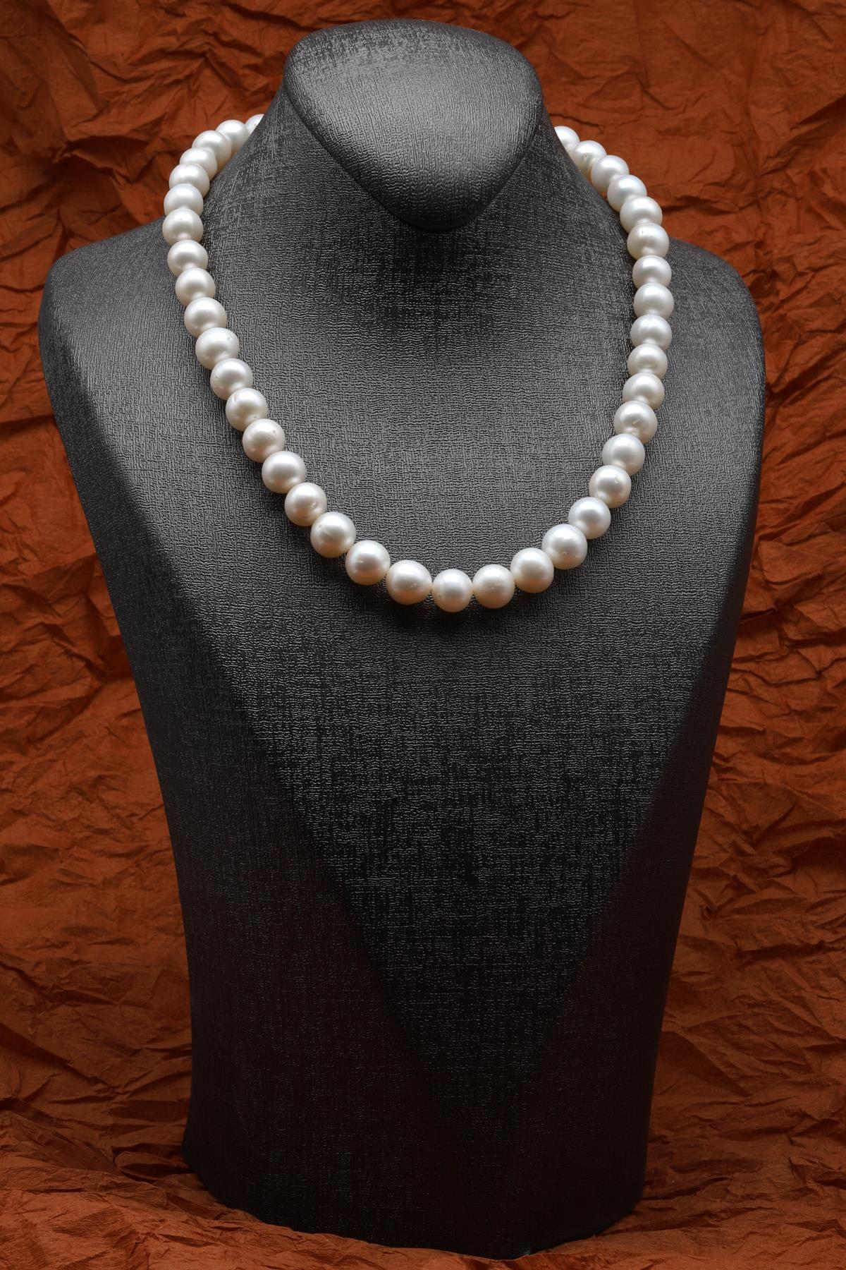 İnci Doğal Taş 925 Ayar Gümüş Kolye