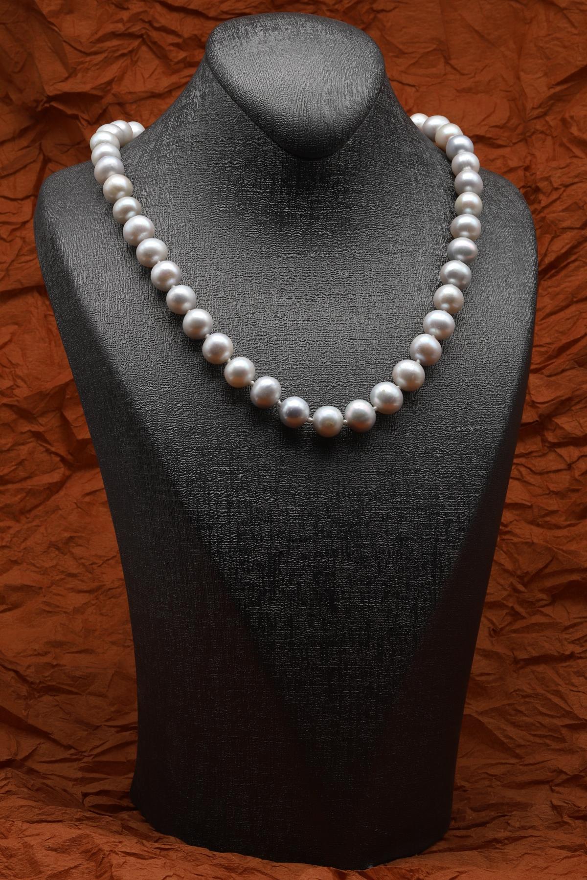 İnci Doğal Taş 925 Ayar Gümüş Kolye