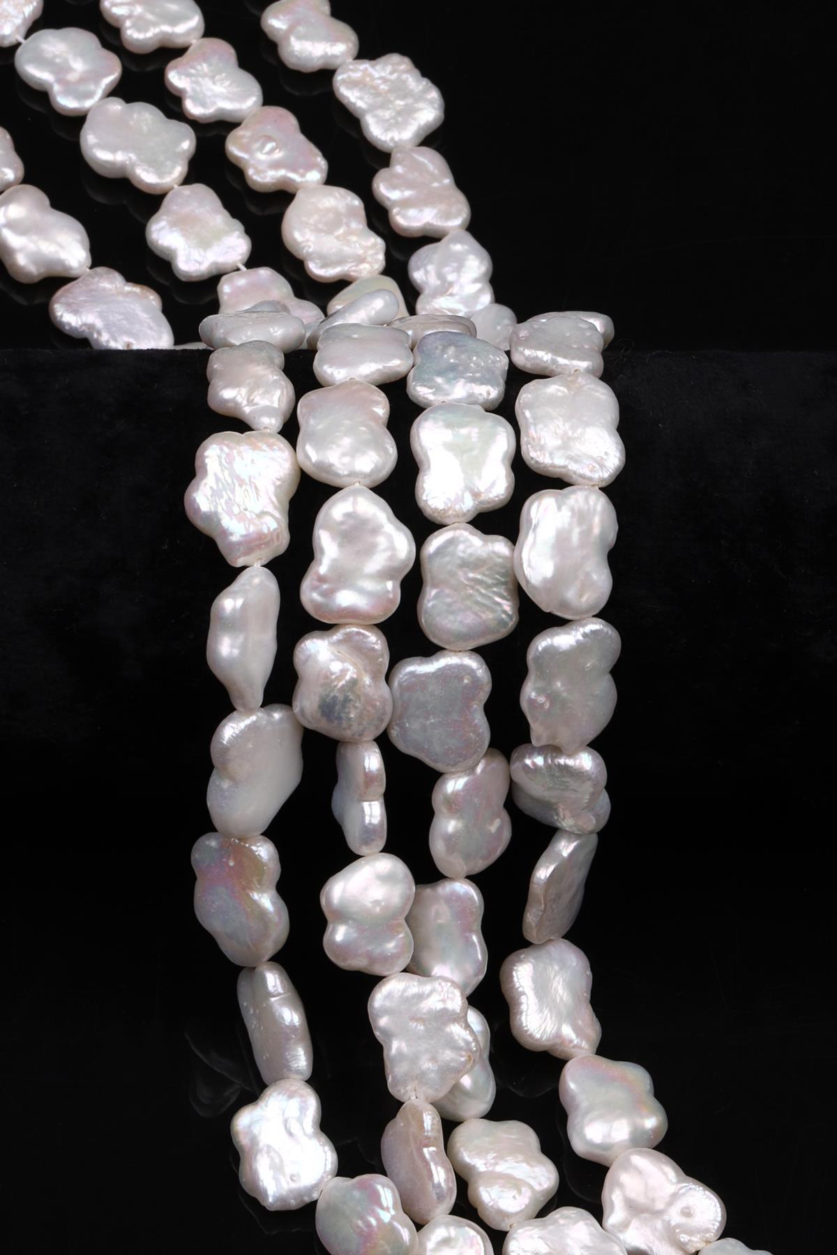 İnci Doğal Taş Dizi 11 x 15 mm Şekilsiz Kesim