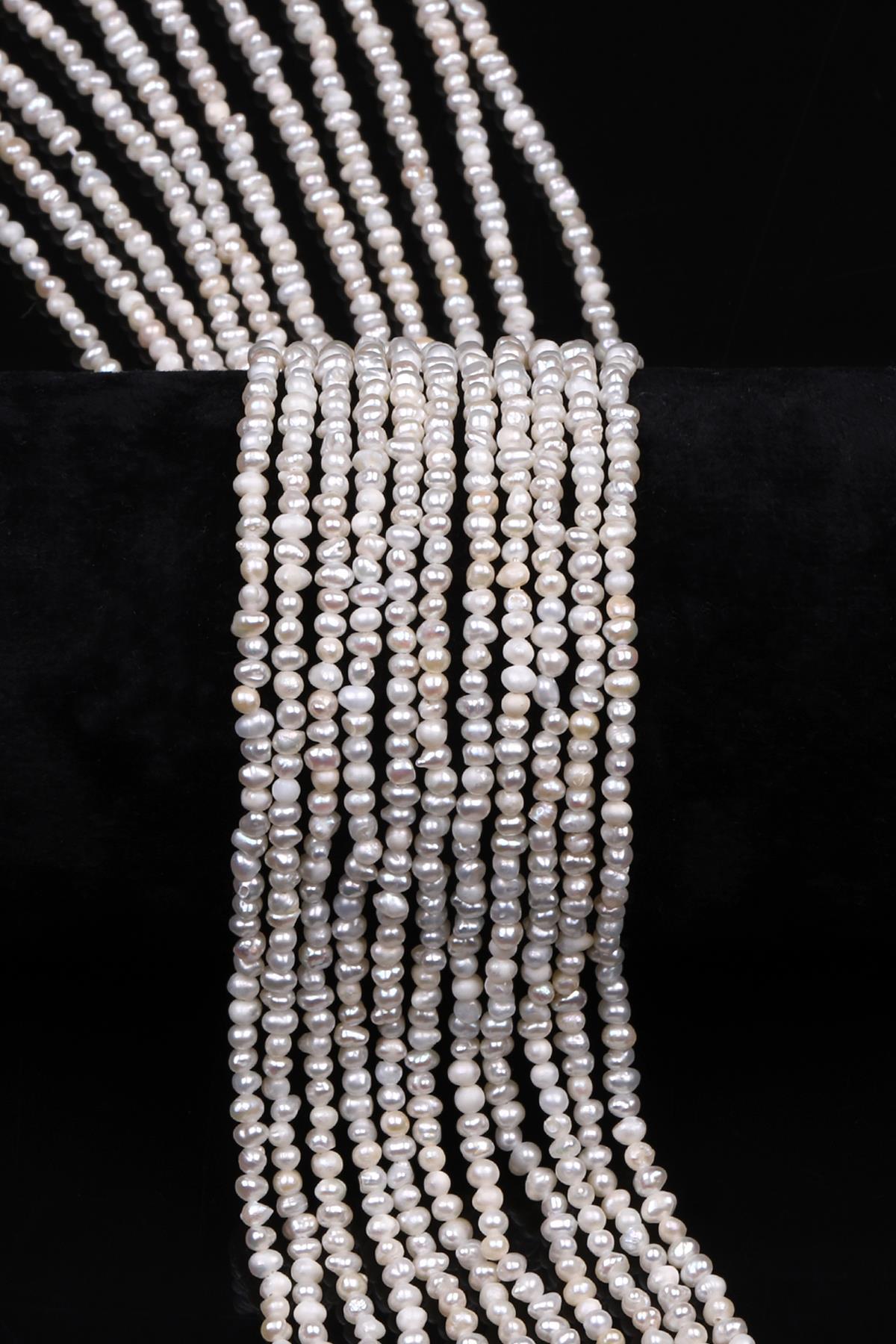 İnci Doğal Taş Dizi 2 x 3 mm Şekilsiz Kesim