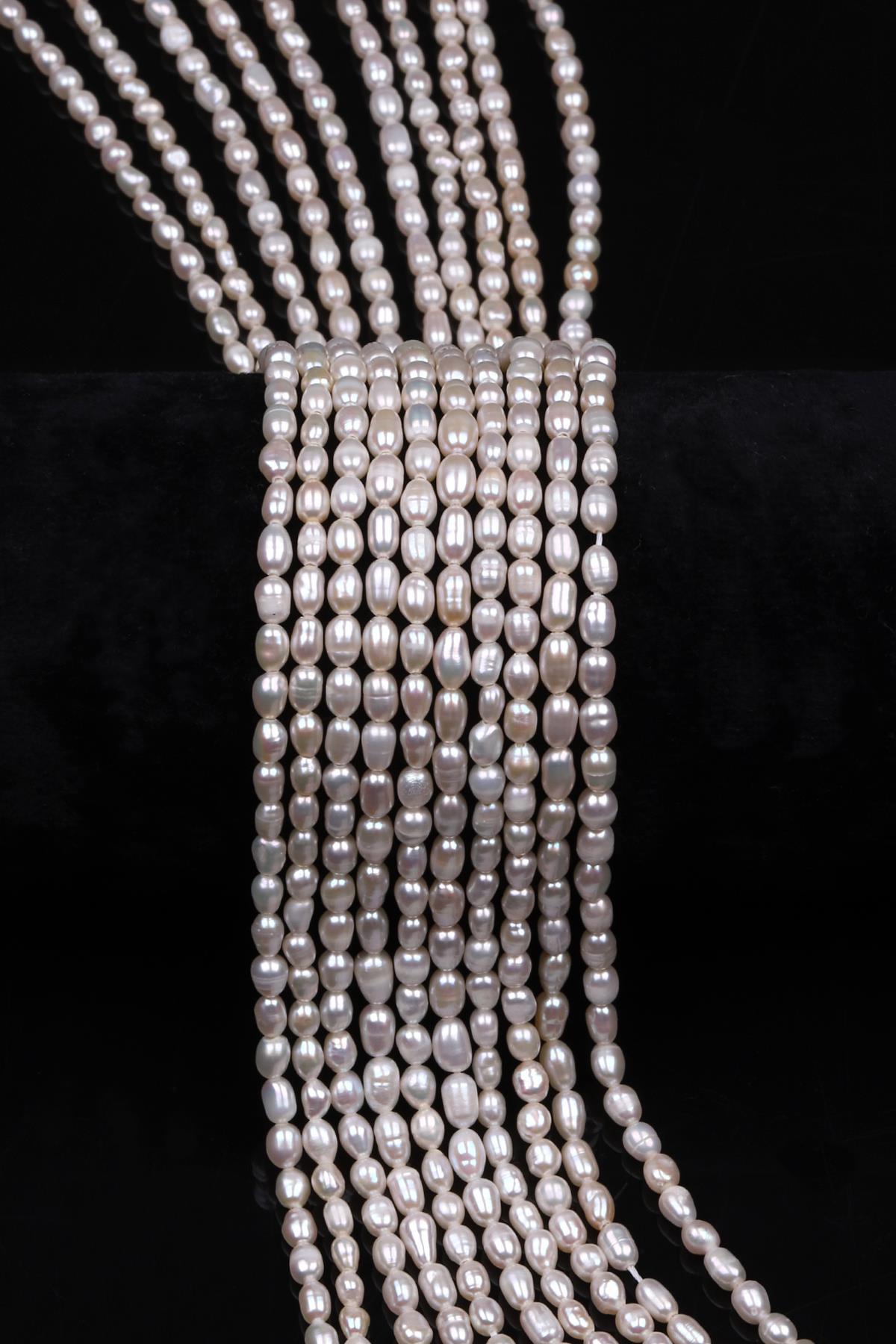 İnci Doğal Taş Dizi 3 mm Arpa Kesim