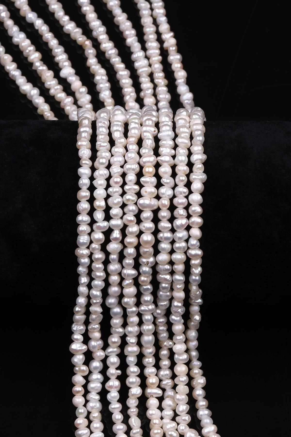 İnci Doğal Taş Dizi 3 x 4 mm Şekilsiz Kesim