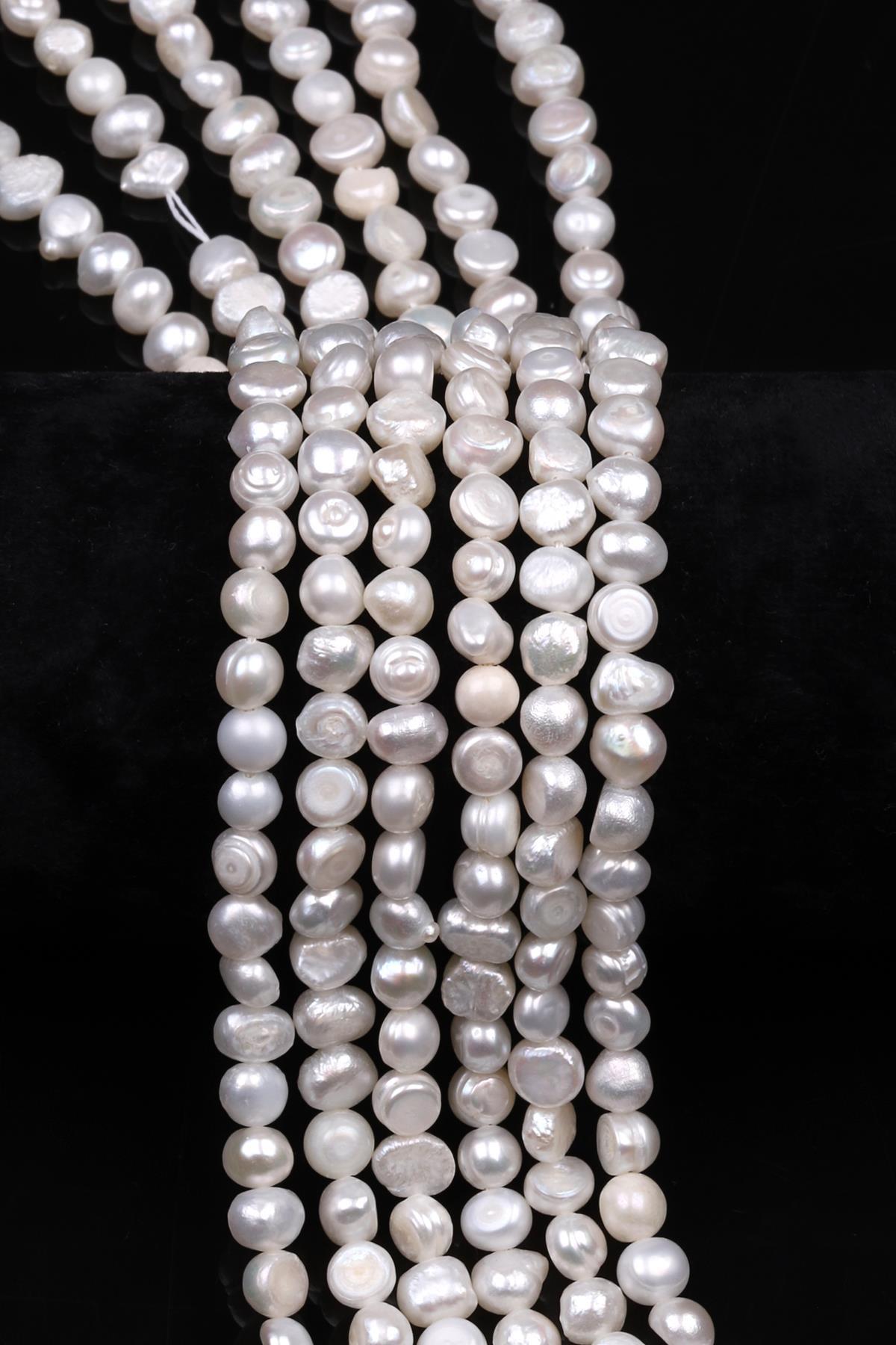 İnci Doğal Taş Dizi 6 mm Şekilsiz Kesim