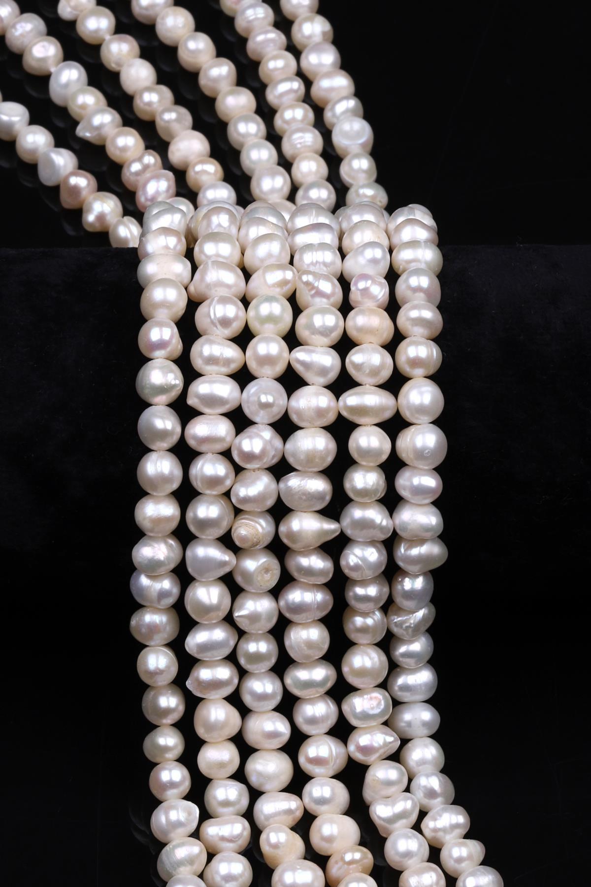 İnci Doğal Taş Dizi 6 x 7 mm Küre Kesim