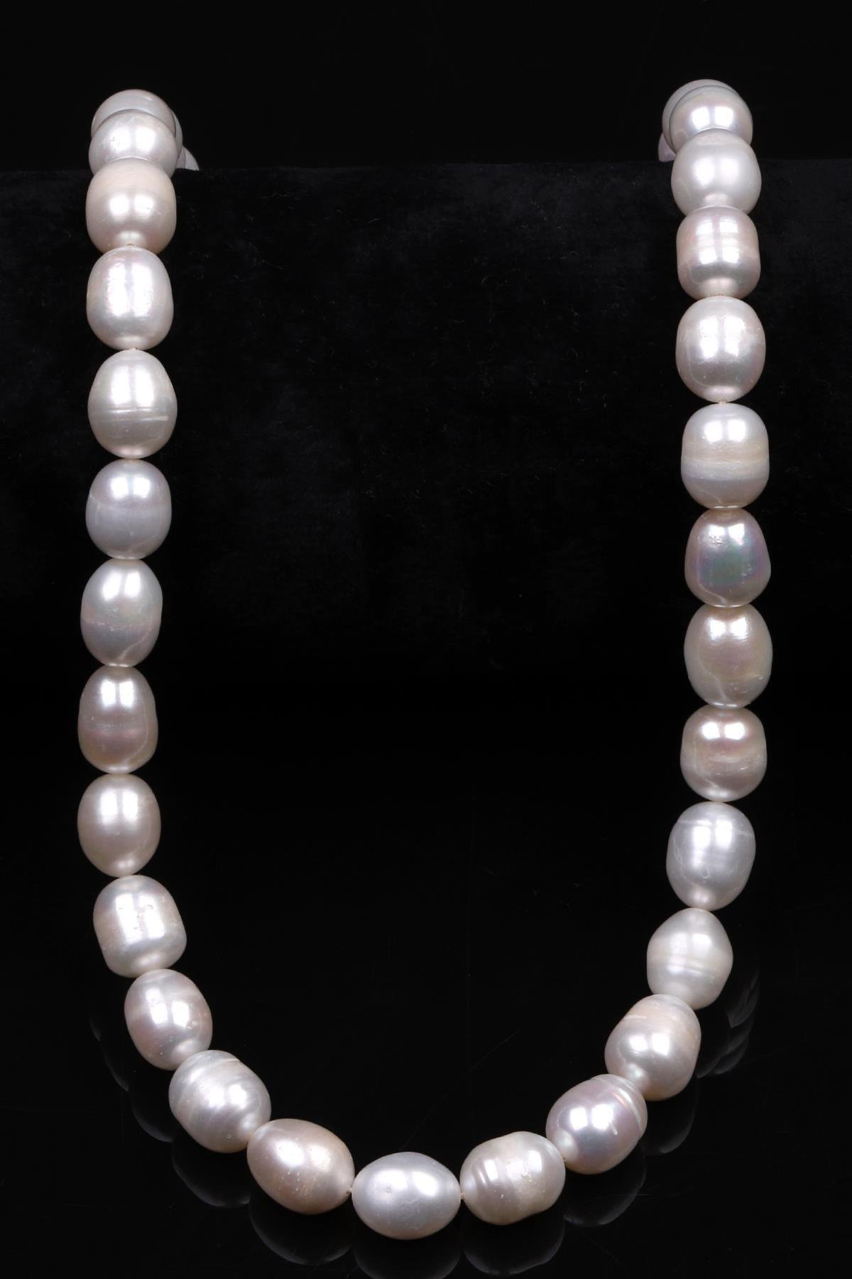 İnci Doğal Taş Dizi 8-9 mm Arpa Kesim