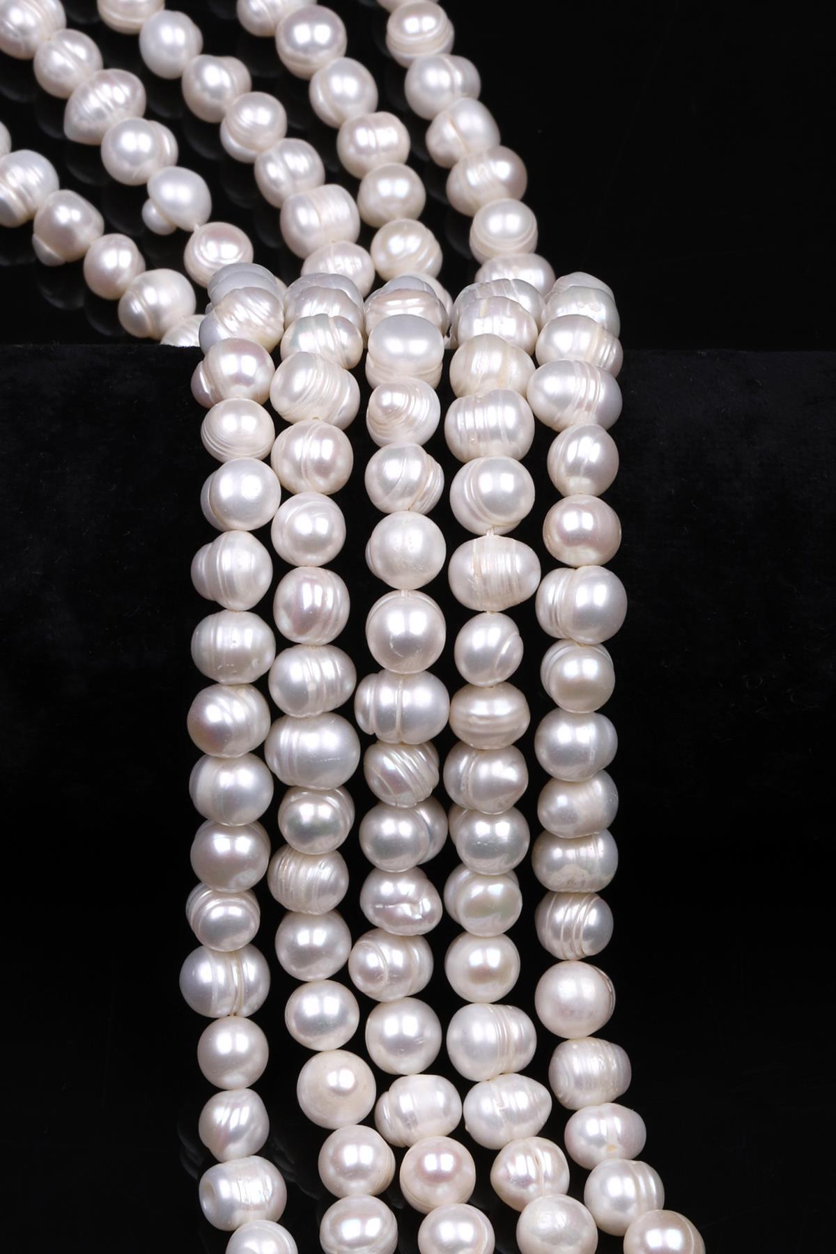 İnci Doğal Taş Dizi 8 x 9 mm Şekilsiz Kesim