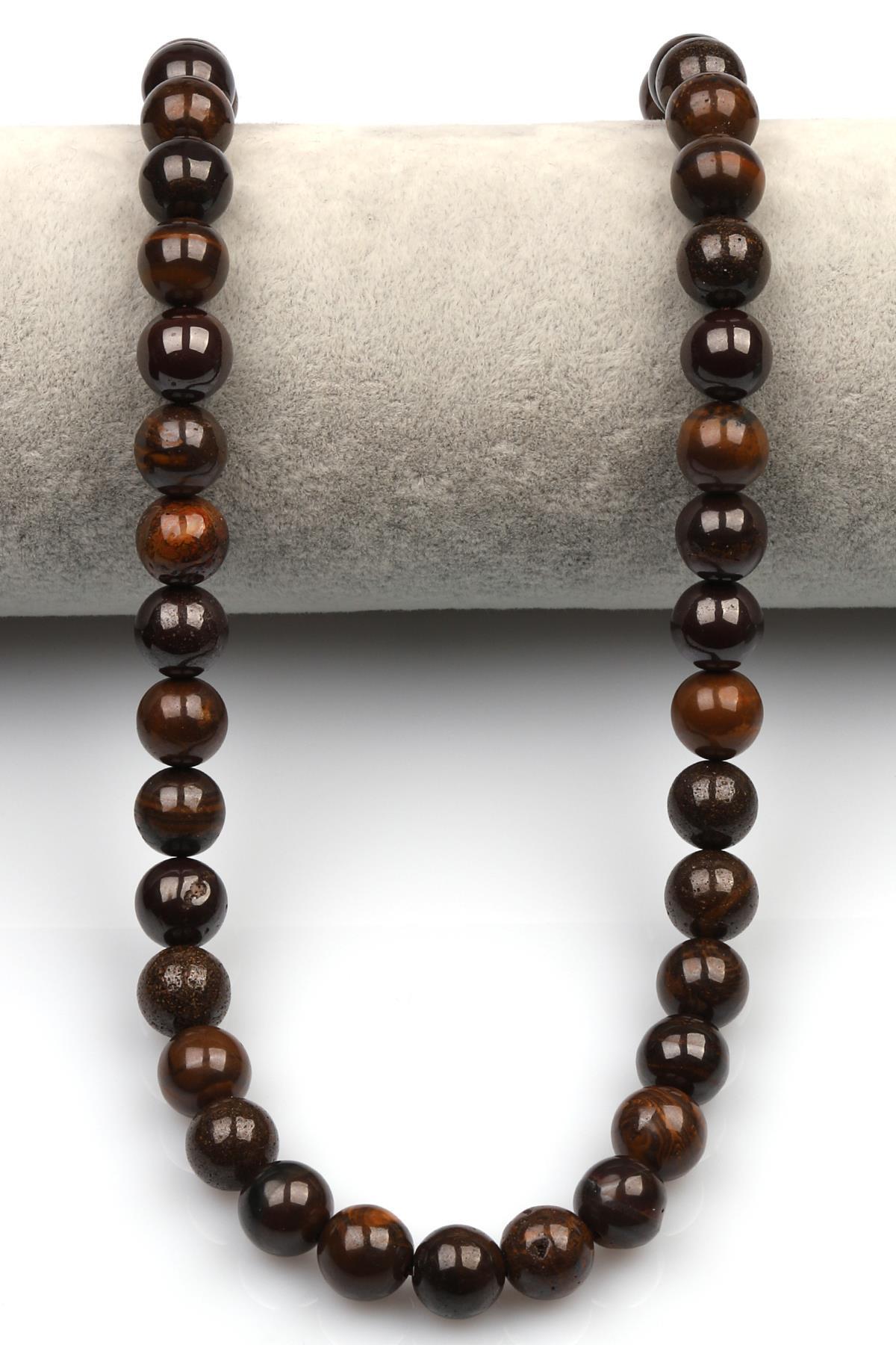 Iron Opal Doğal Taş Dizi 10 mm Küre Kesim