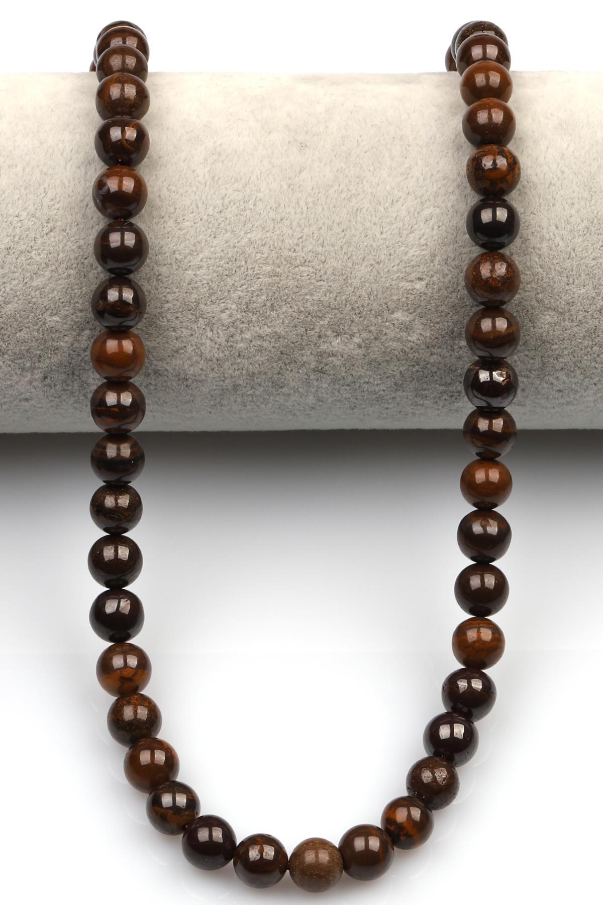 Iron Opal Doğal Taş Dizi 8 mm Küre Kesim