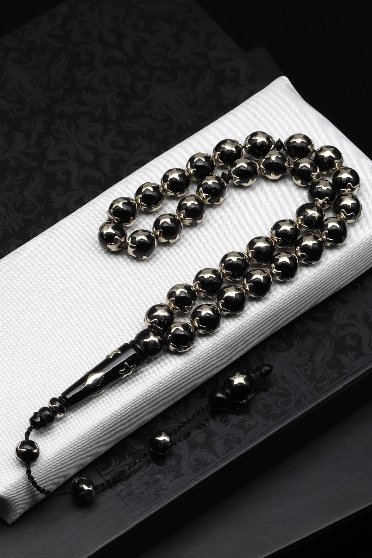 İşlemeli Kuka Ağacı Tesbih 10 mm Küre Kesim