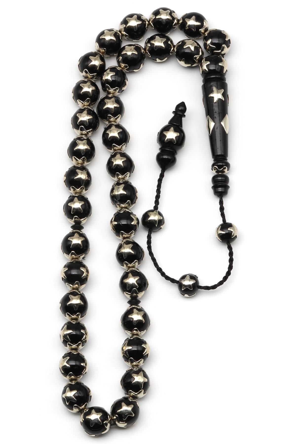 İşlemeli Kuka Ağacı Tesbih 10 mm Küre Kesim