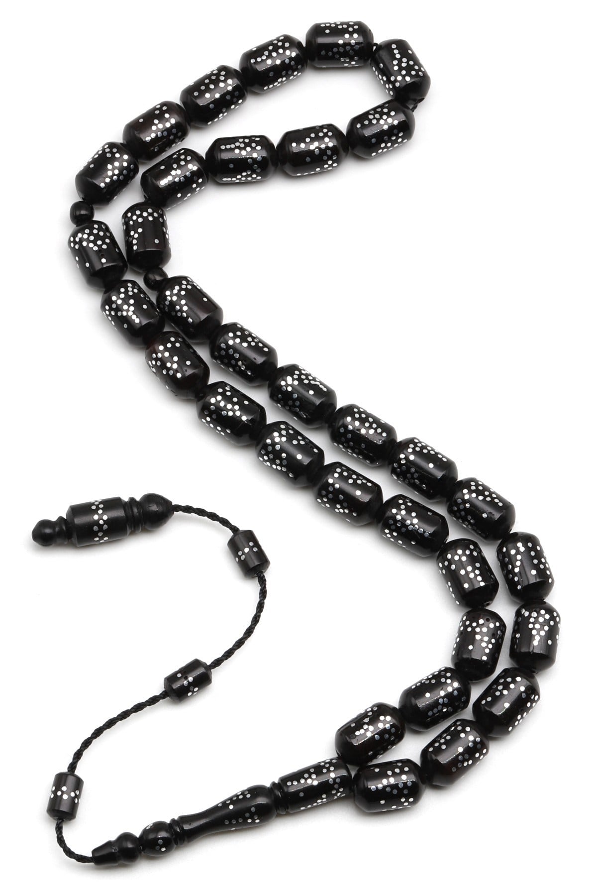İşlemeli Kuka Tesbih 7 x 11 mm Kapsül Kesim - T-1676