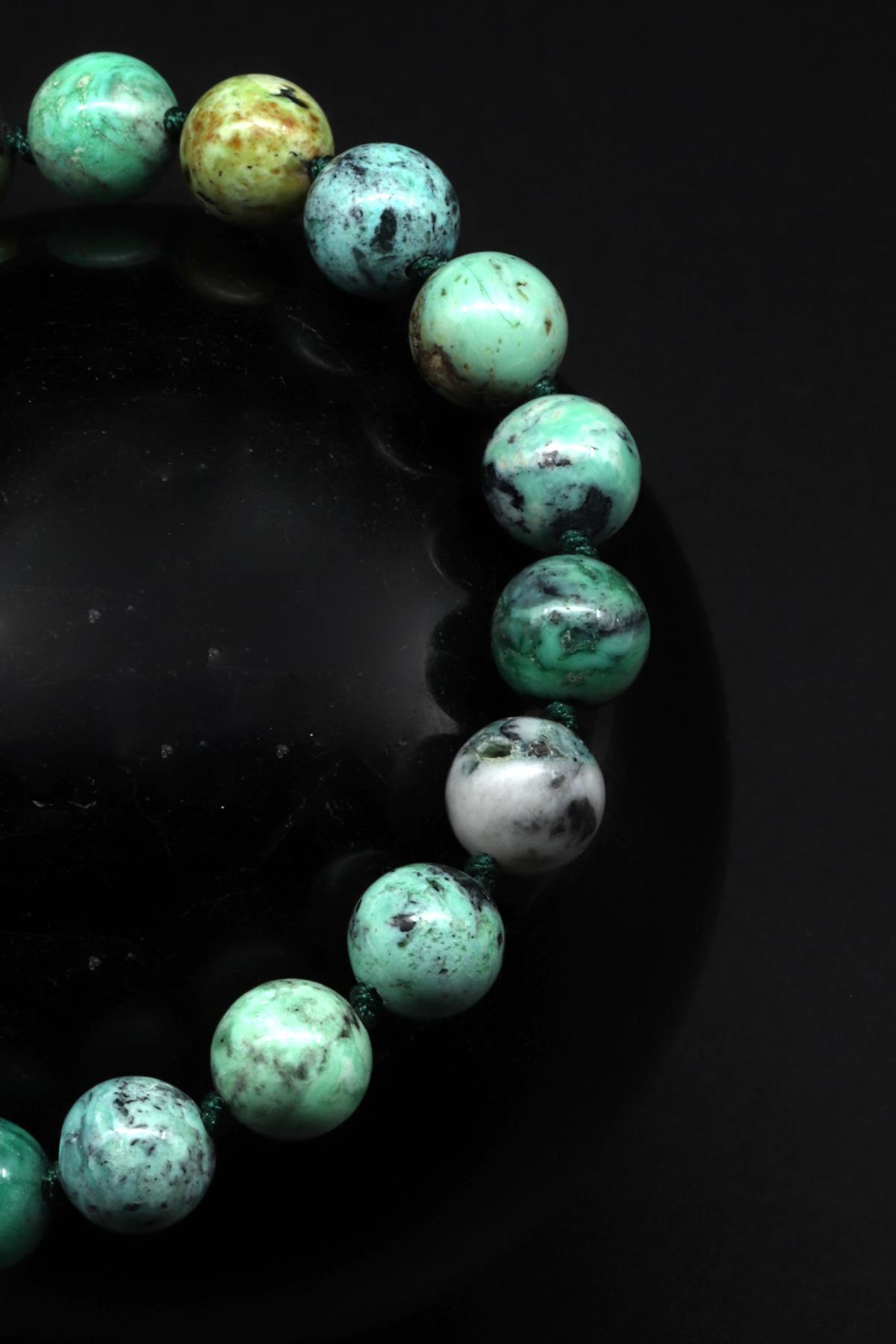 İspanya Varisit Doğal Taş Makrome Örme Bileklik