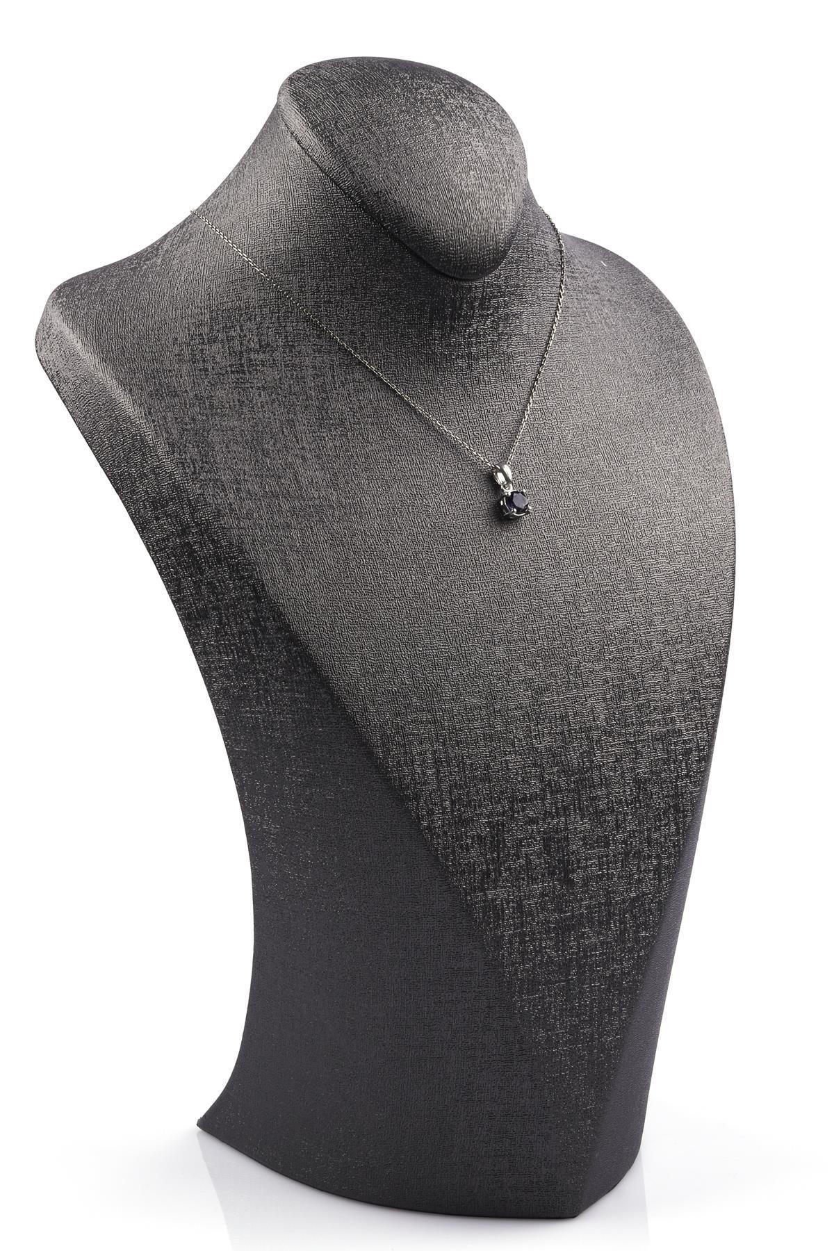 İyolit Doğal Taş 925 Ayar Gümüş Kolye