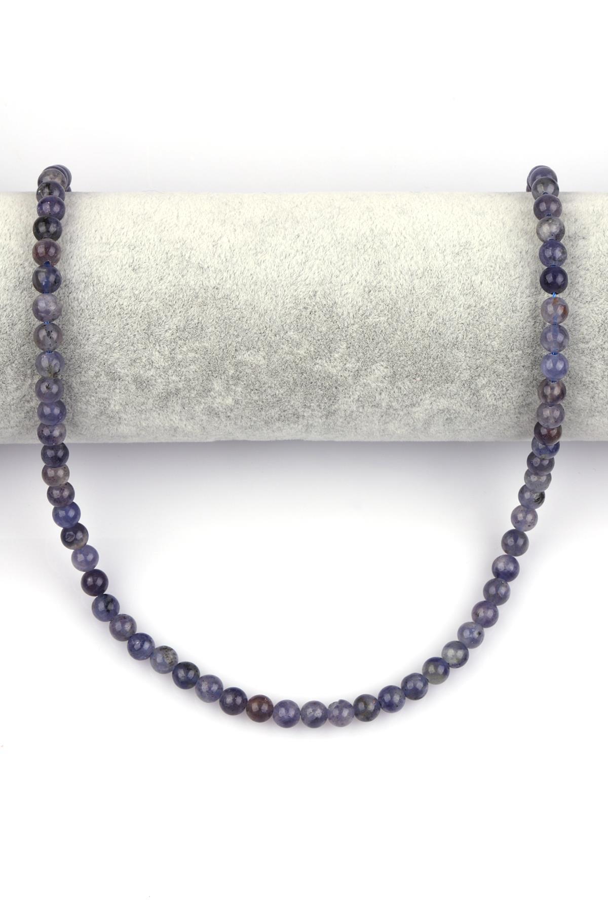 İyolit Doğal Taş Dizi 6 mm Küre Kesim