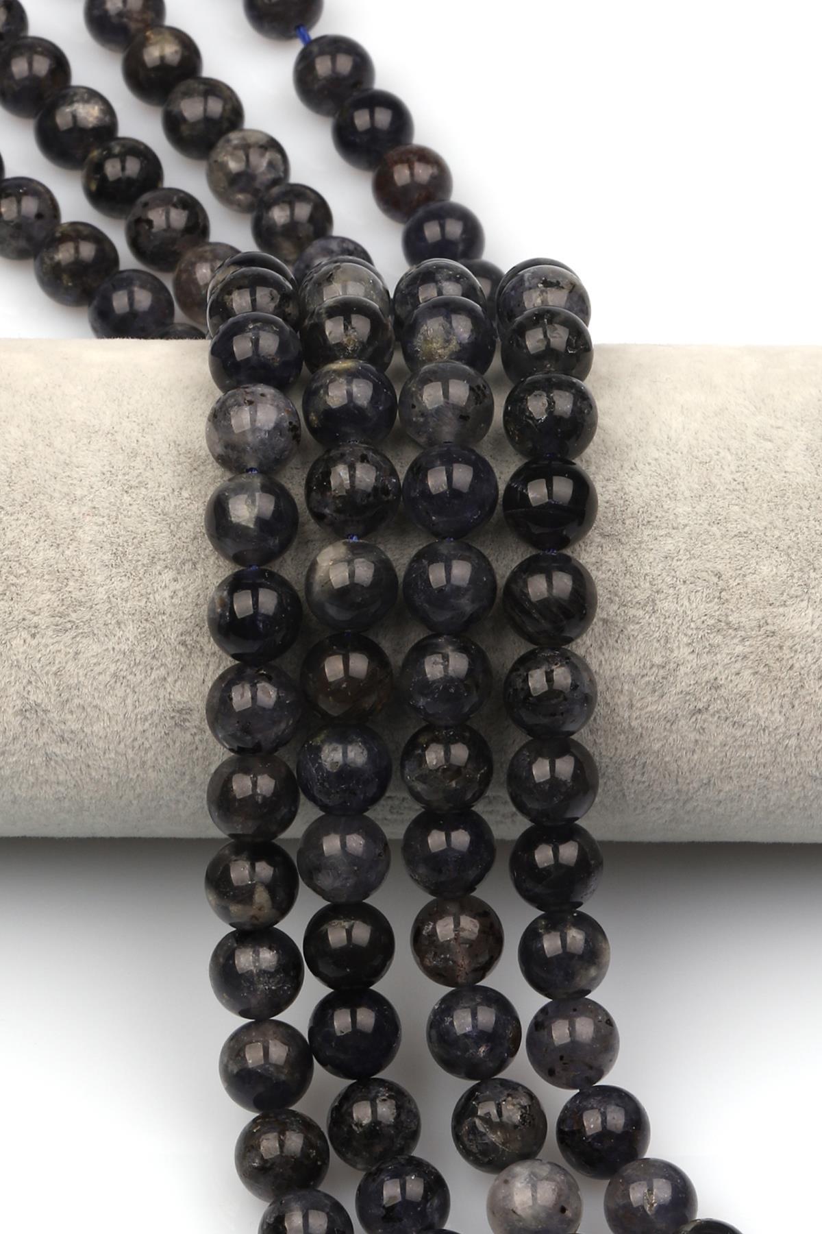 İyolit Doğaltaş Dizi 10 mm Küre Kesim