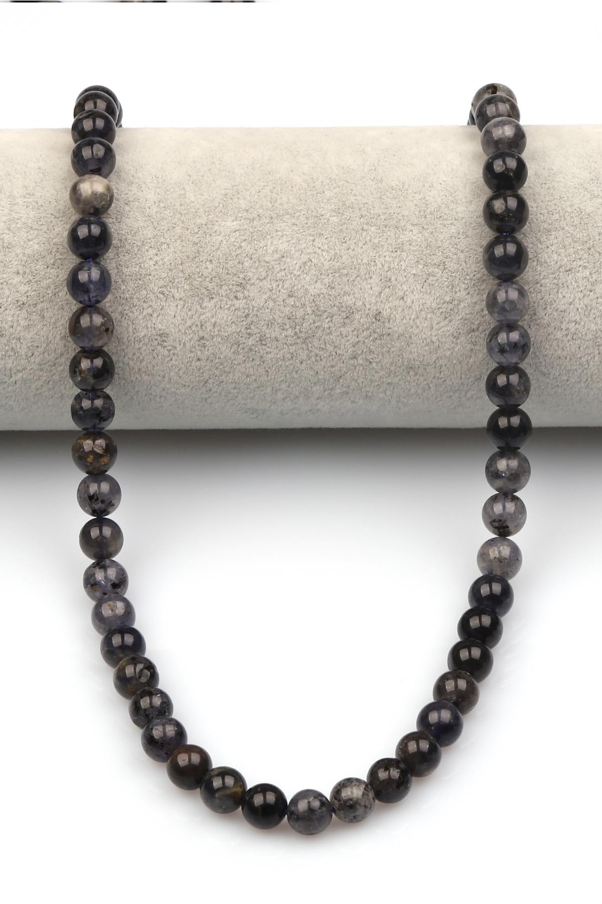 İyolit Doğaltaş Dizi 8 mm Küre Kesim