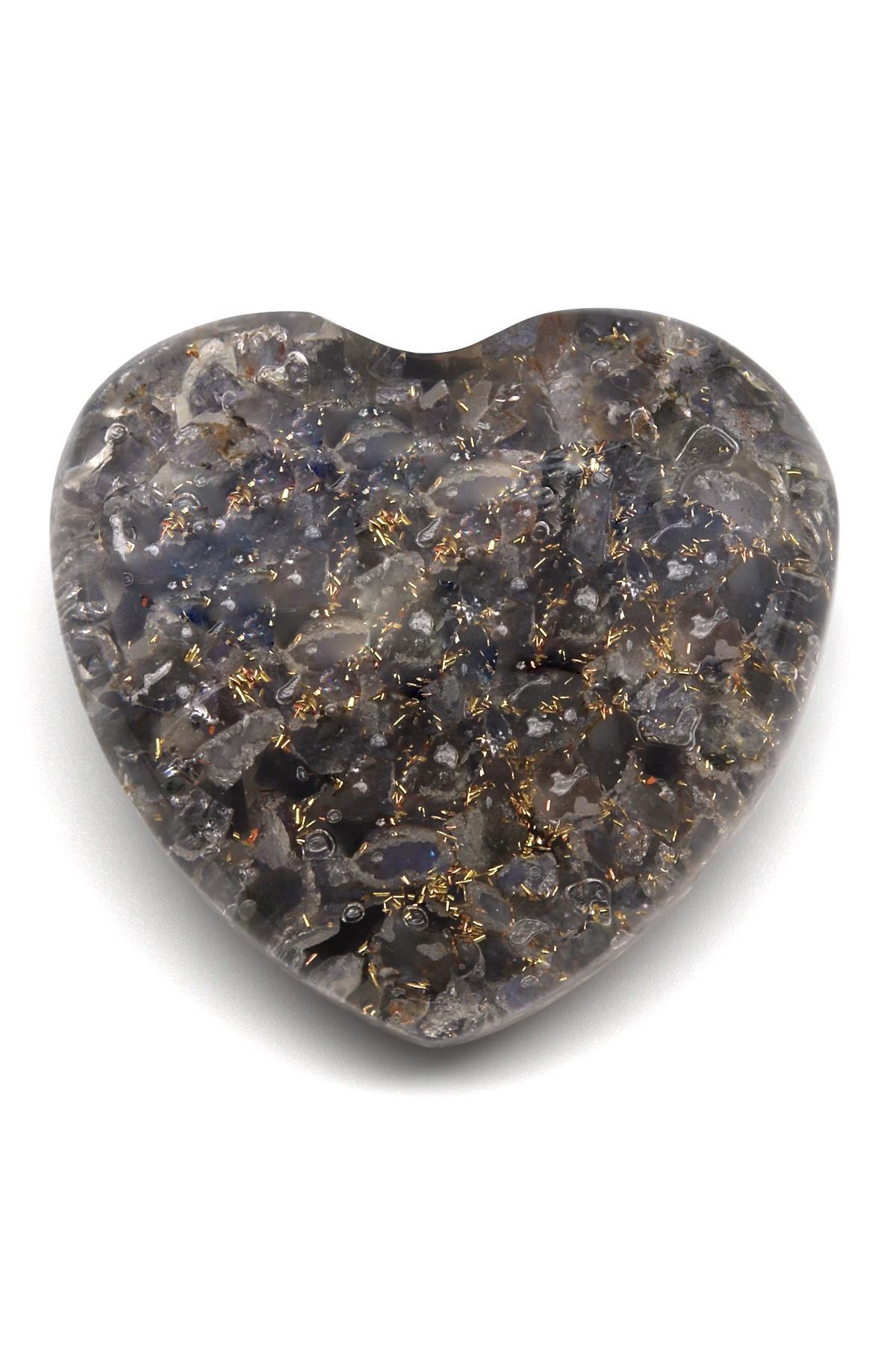 İyolit Taşından Orgonit Kalp