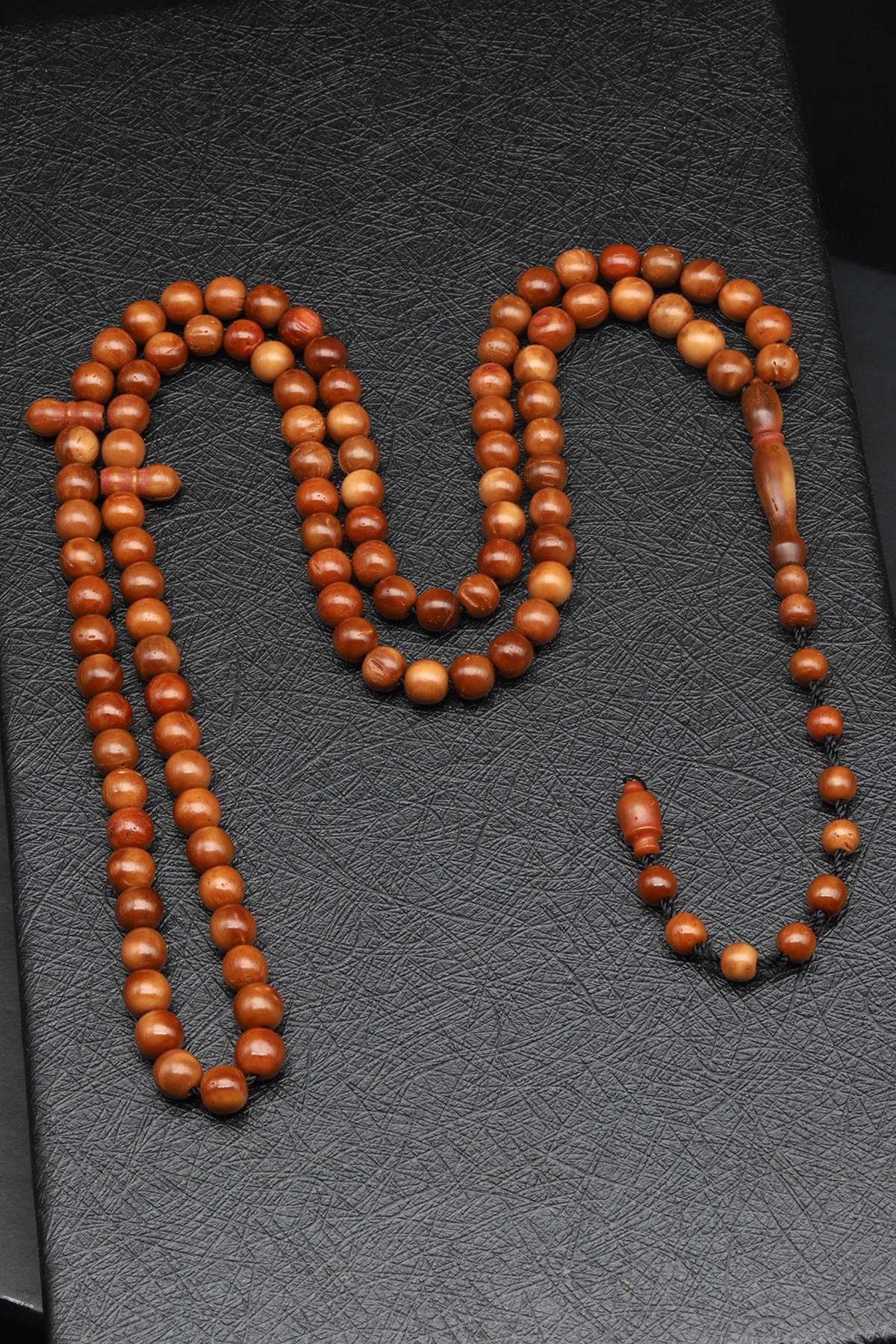 İznik Kuka Ağacı 99'Lu Tesbih 6 mm Küre Kesim