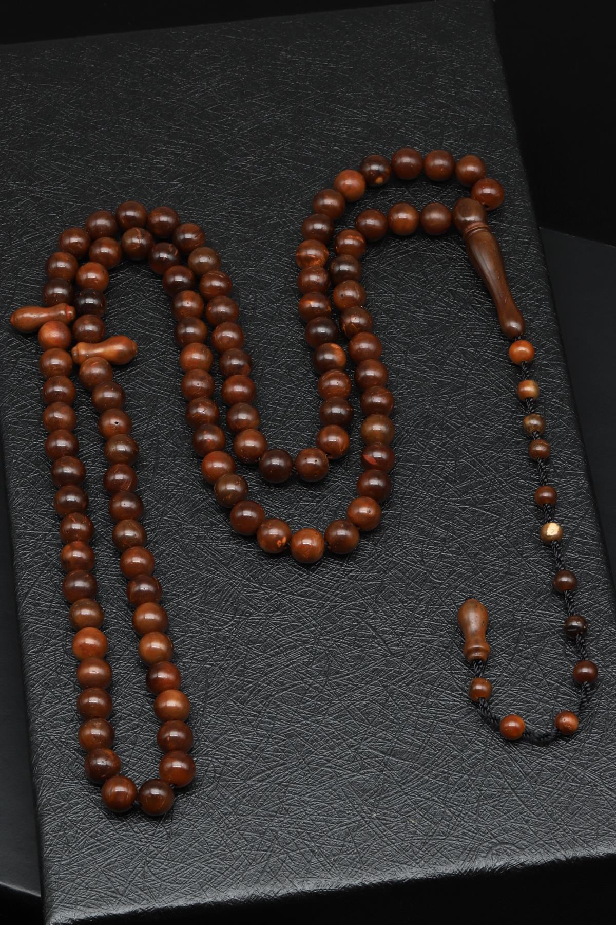 İznik Kuka Ağacı 99'lu Tesbih 7 mm Küre Kesim