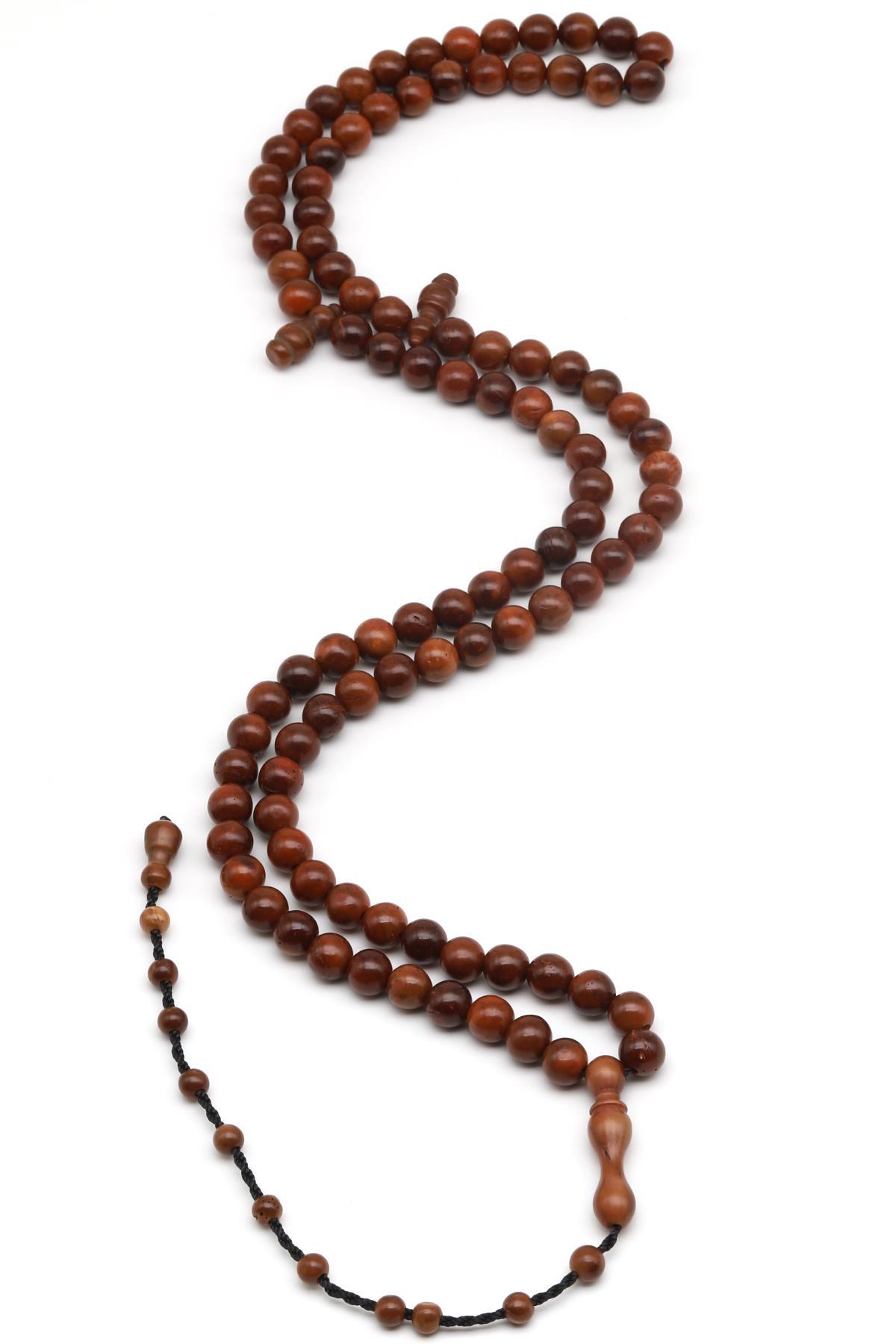 İznik Kuka Ağacı 99'Lu Tesbih 7 mm Küre Kesim