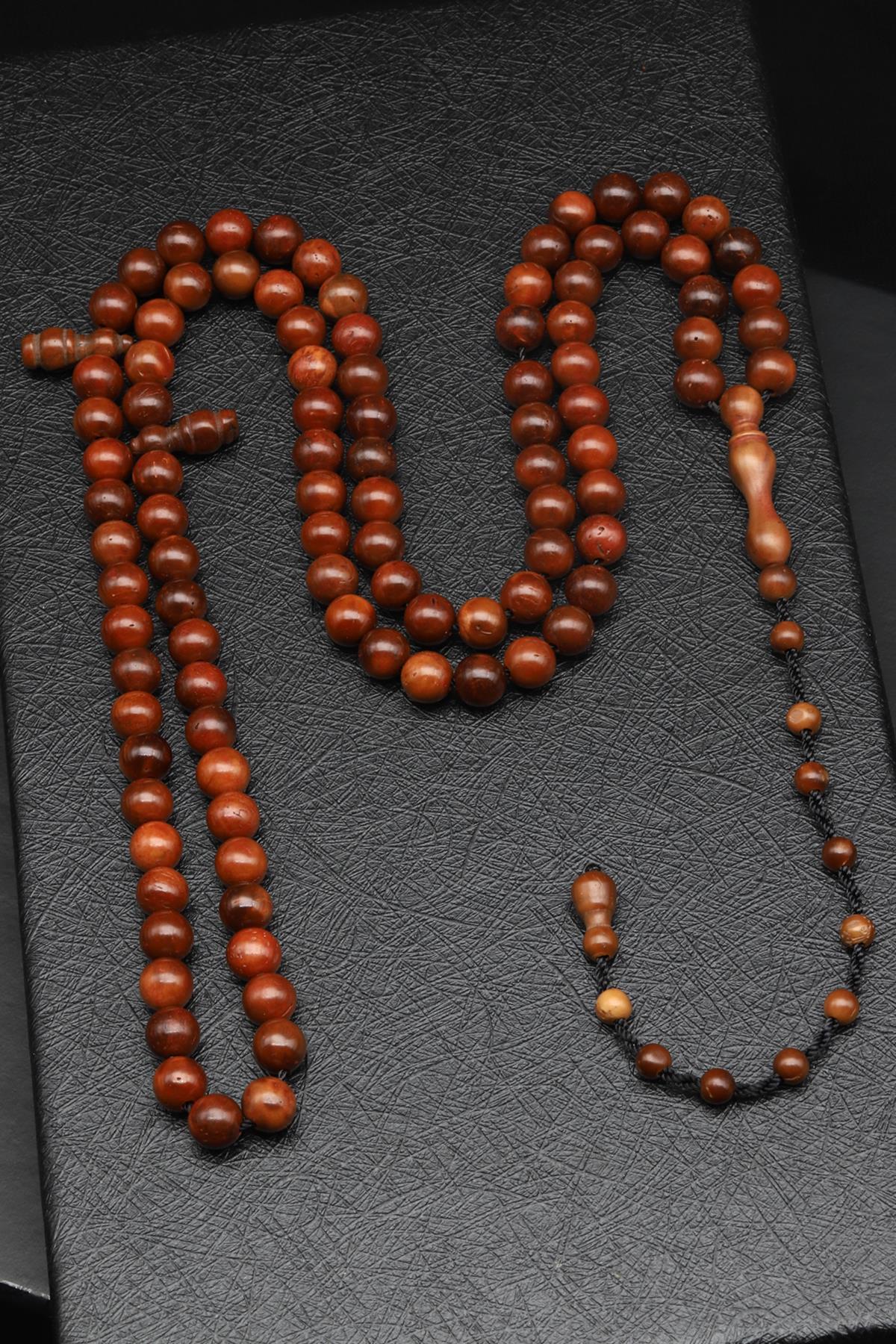 İznik Kuka Ağacı 99'Lu Tesbih 7 mm Küre Kesim