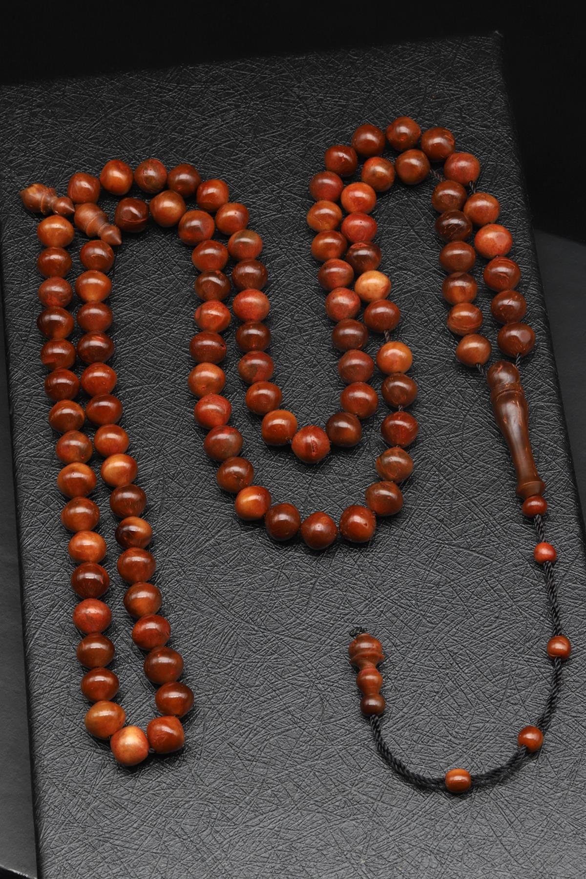 İznik Kuka Ağacı 99'Lu Tesbih 8 x 8 mm İstanbul Kesim