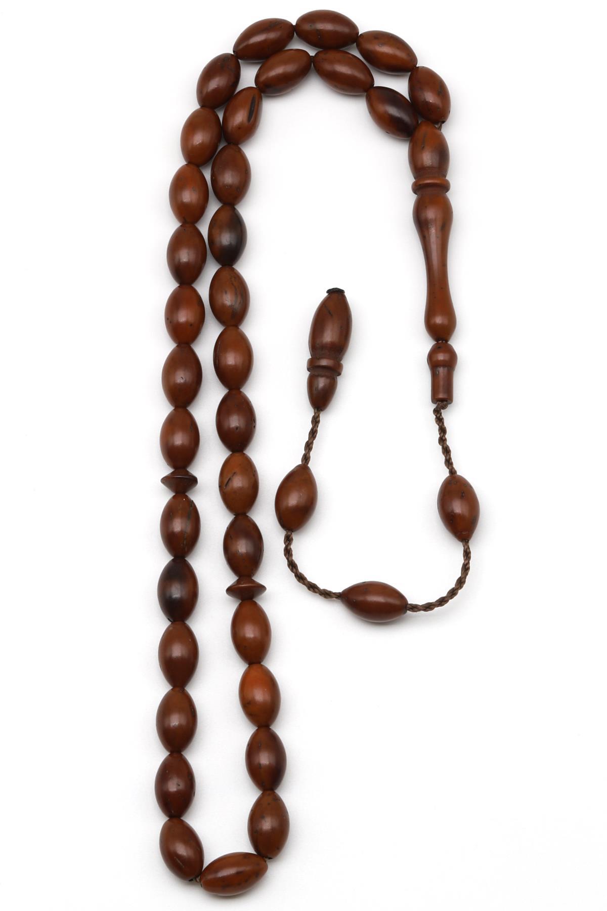 İznik Kuka Ağacı Tesbih 6 x 10 mm Arpa Kesim