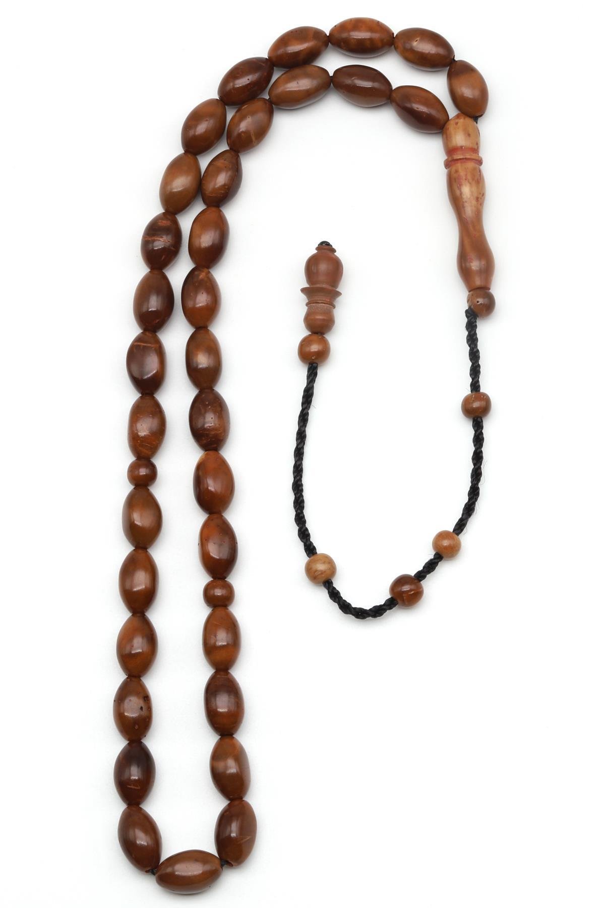 İznik Kuka Ağacı Tesbih 6 x 9 mm Arpa Kesim