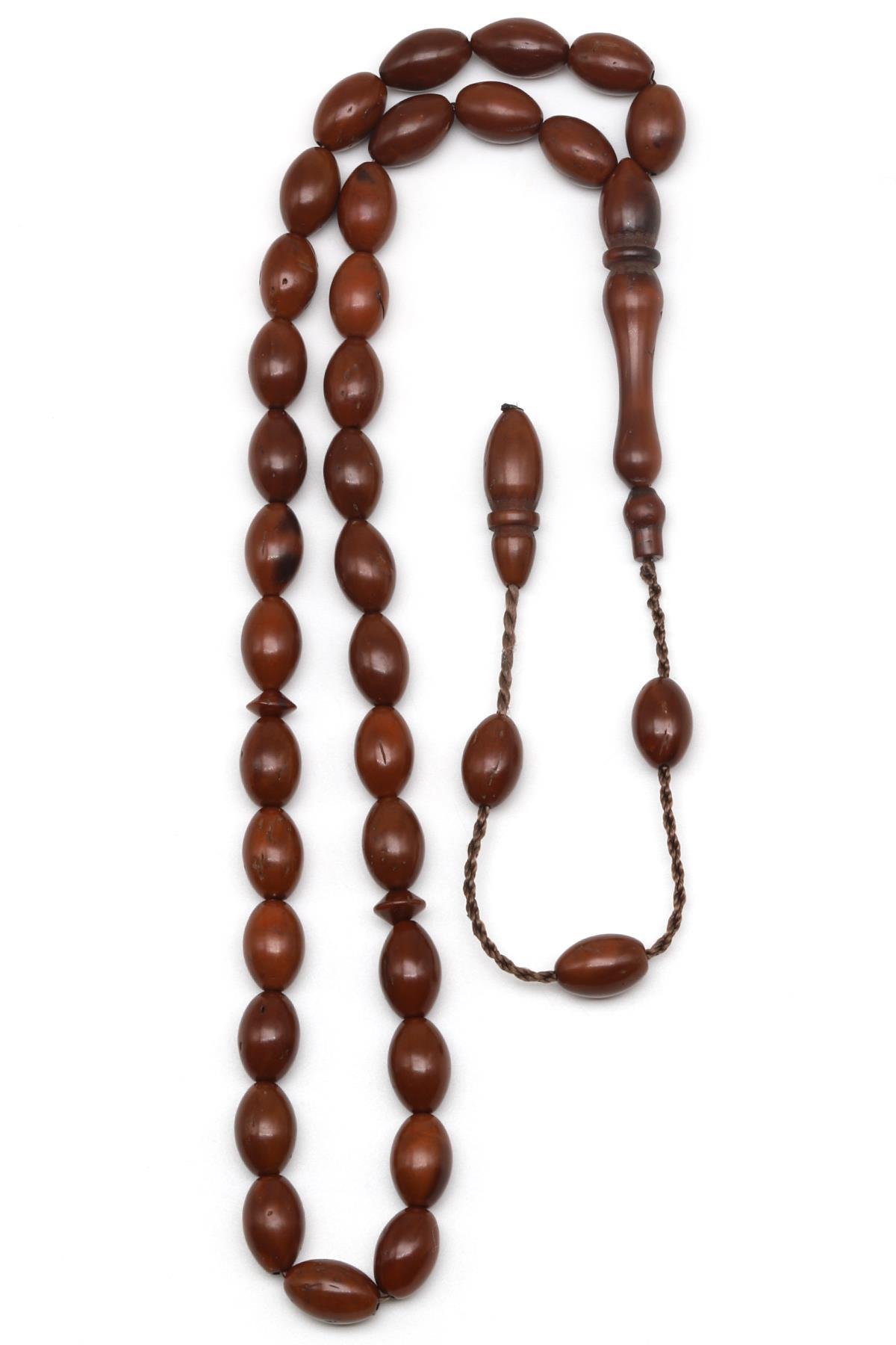 İznik Kuka Ağacı Tesbih 6 x 9  mm Arpa Kesim