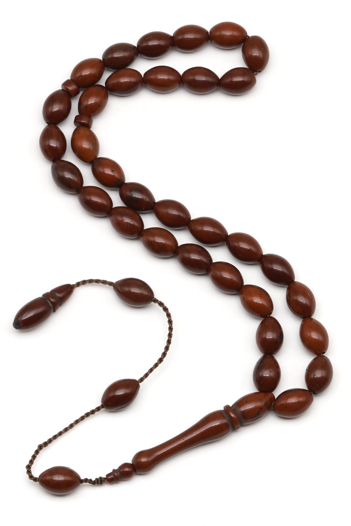 İznik Kuka Ağacı Tesbih 7 x 10 mm Arpa Kesim - T-1548