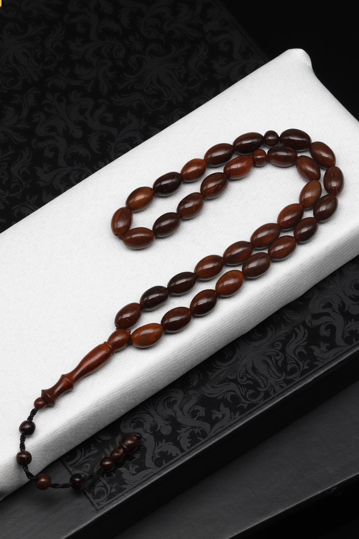 İznik Kuka Ağacı Tesbih 7 x 10 mm Arpa Kesim