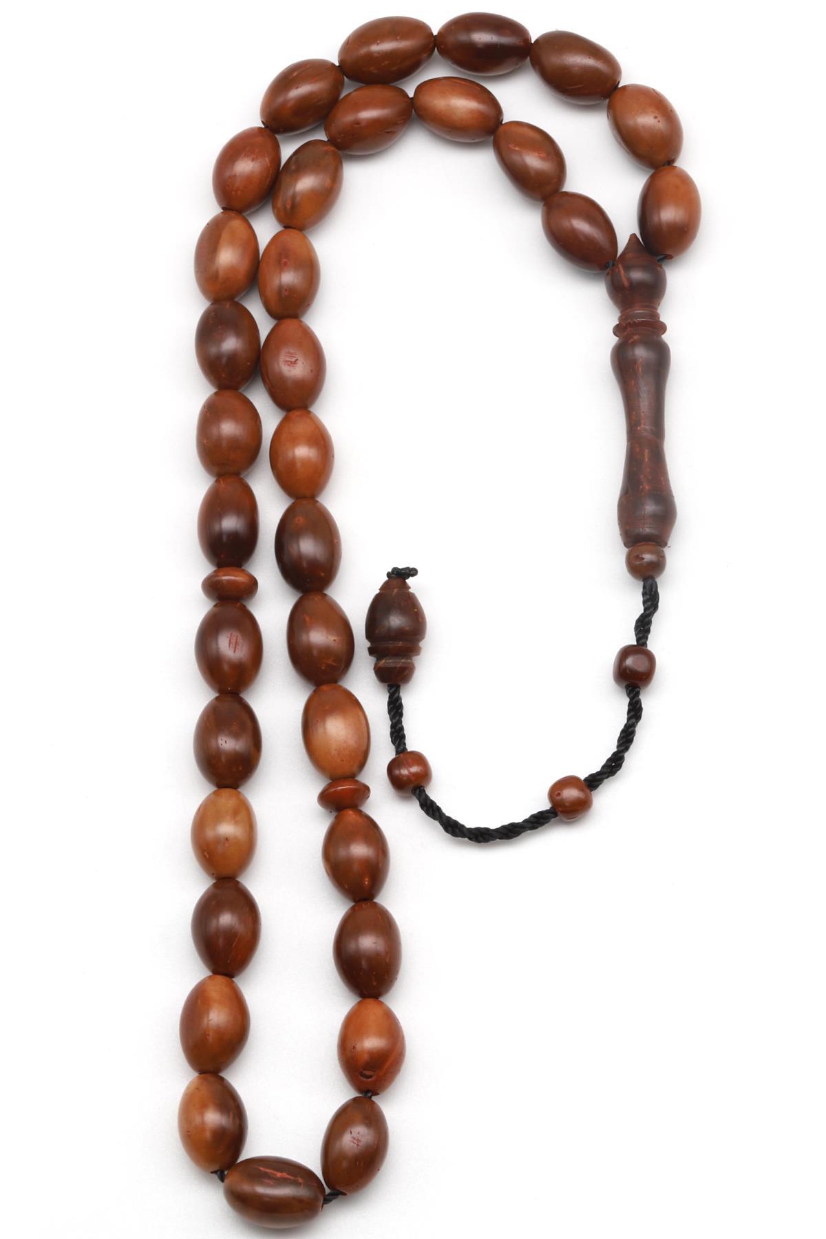 İznik Kuka Ağacı Tesbih 7 x 11 mm Arpa Kesim