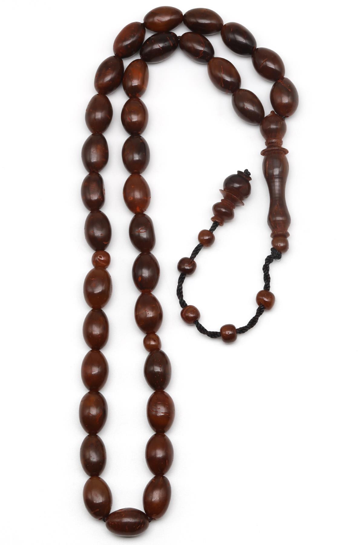 İznik Kuka Ağacı Tesbih 7 x 11 mm Arpa Kesim