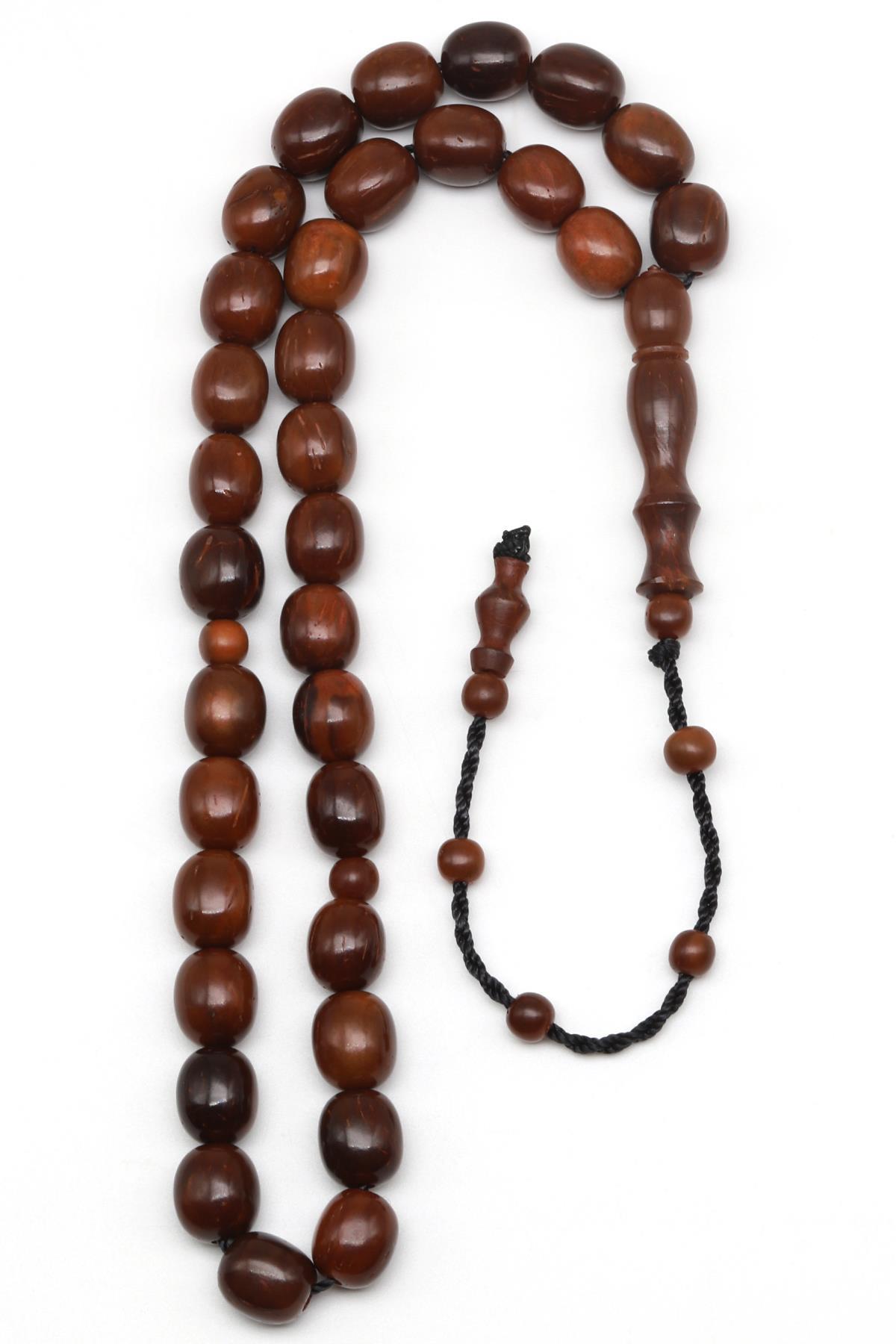 İznik Kuka Ağacı Tesbih 8 x 9  mm Kapsül Kesim