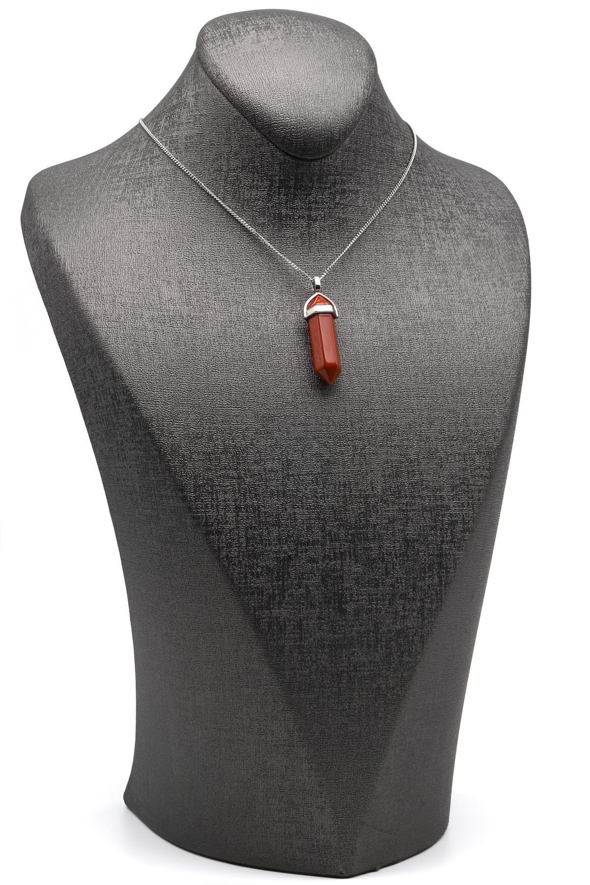 Jasper Doğal Taş Çivi Model Kolye