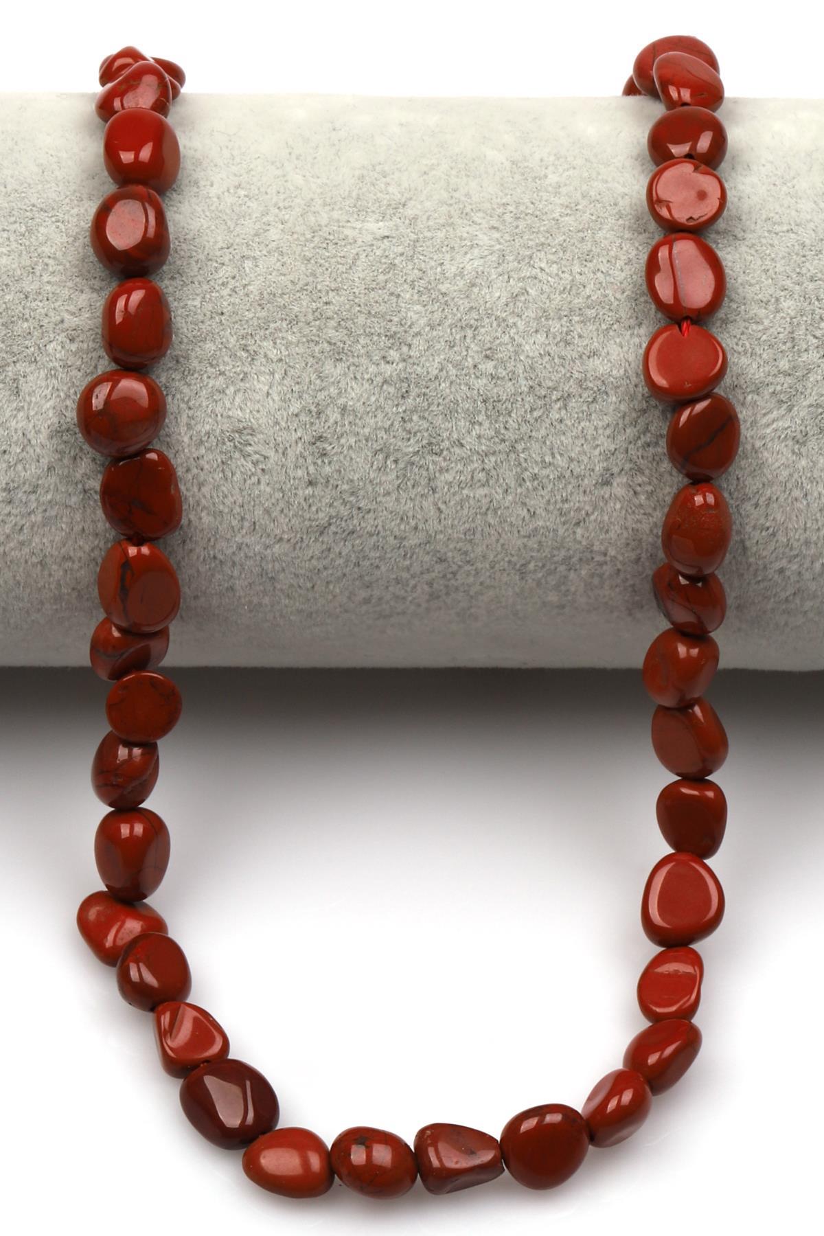 Jasper Doğal Taş Dizi 6 x 8 mm Mercimek Kesim