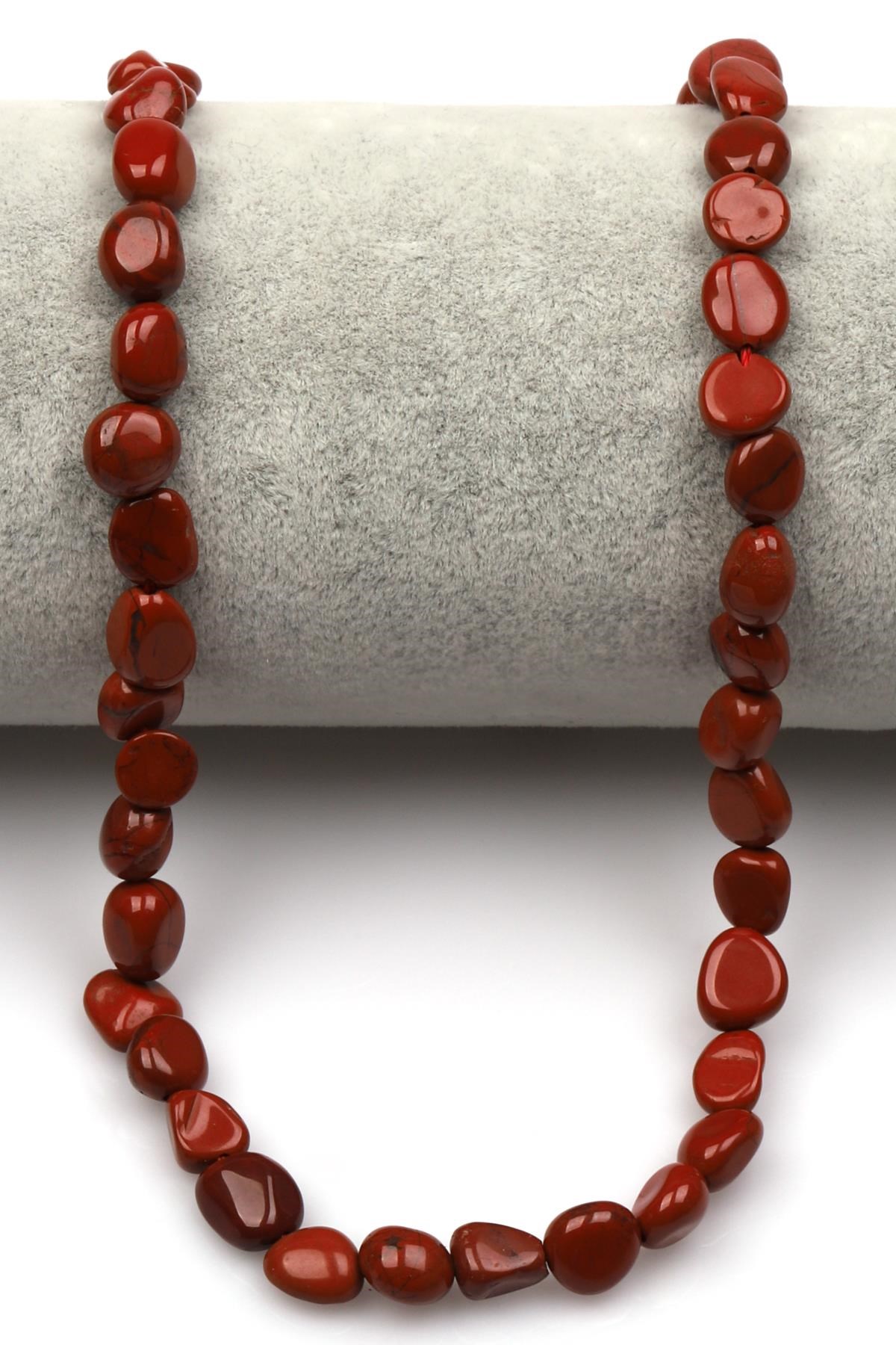 Jasper Doğal Taş Dizi 6 x 8 mm Mercimek Kesim