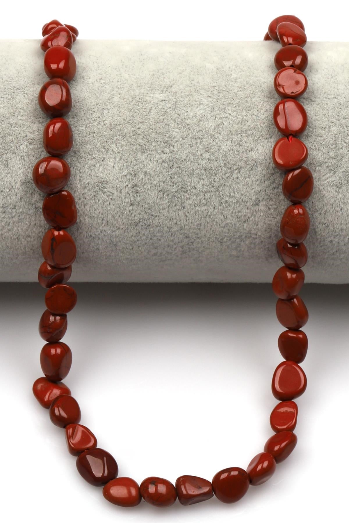 Jasper Doğal Taş Dizi 6 x 8 mm Mercimek Kesim