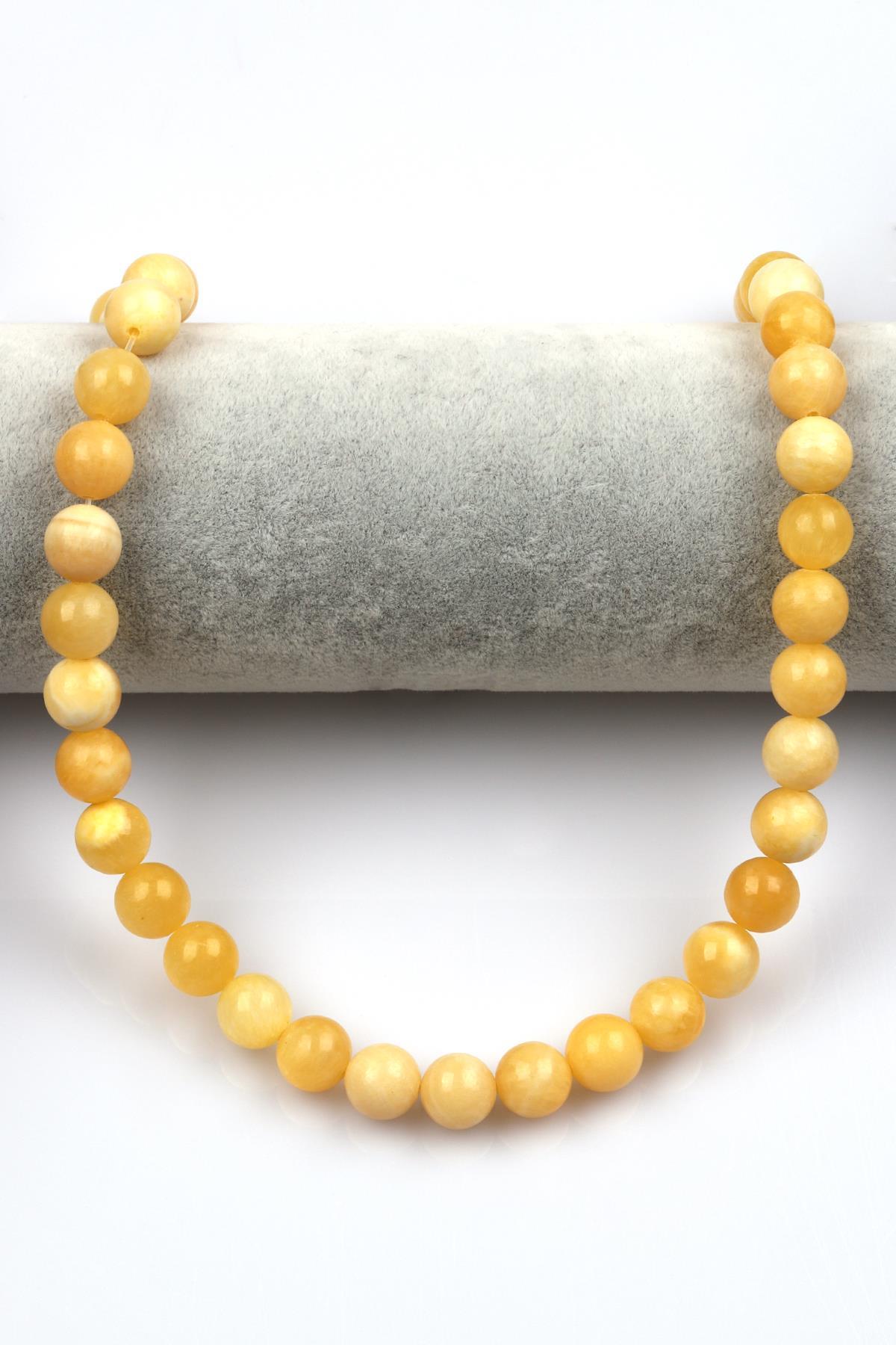 Kalsit Doğal Taş Dizi 10 mm Küre Kesim