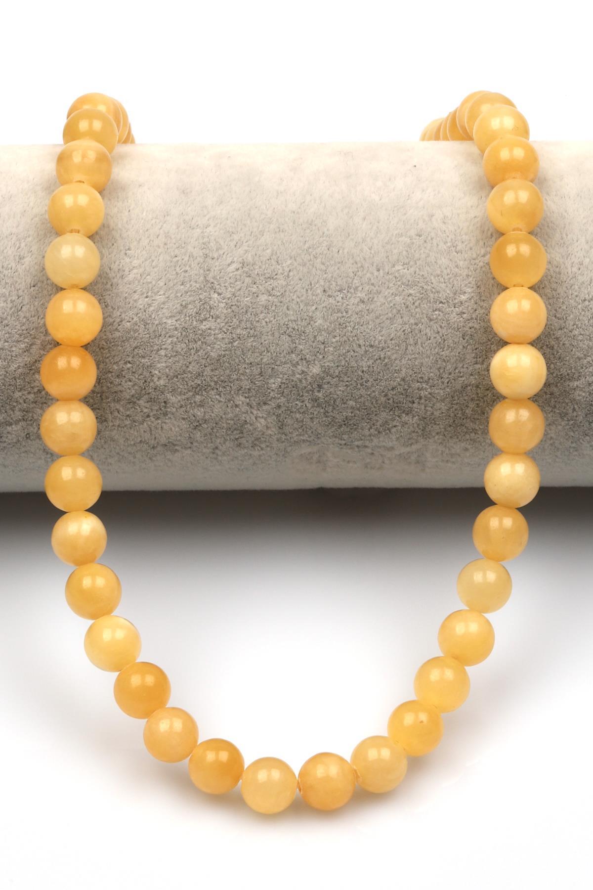 Kalsit Doğaltaş Dizi 8 mm Küre Kesim