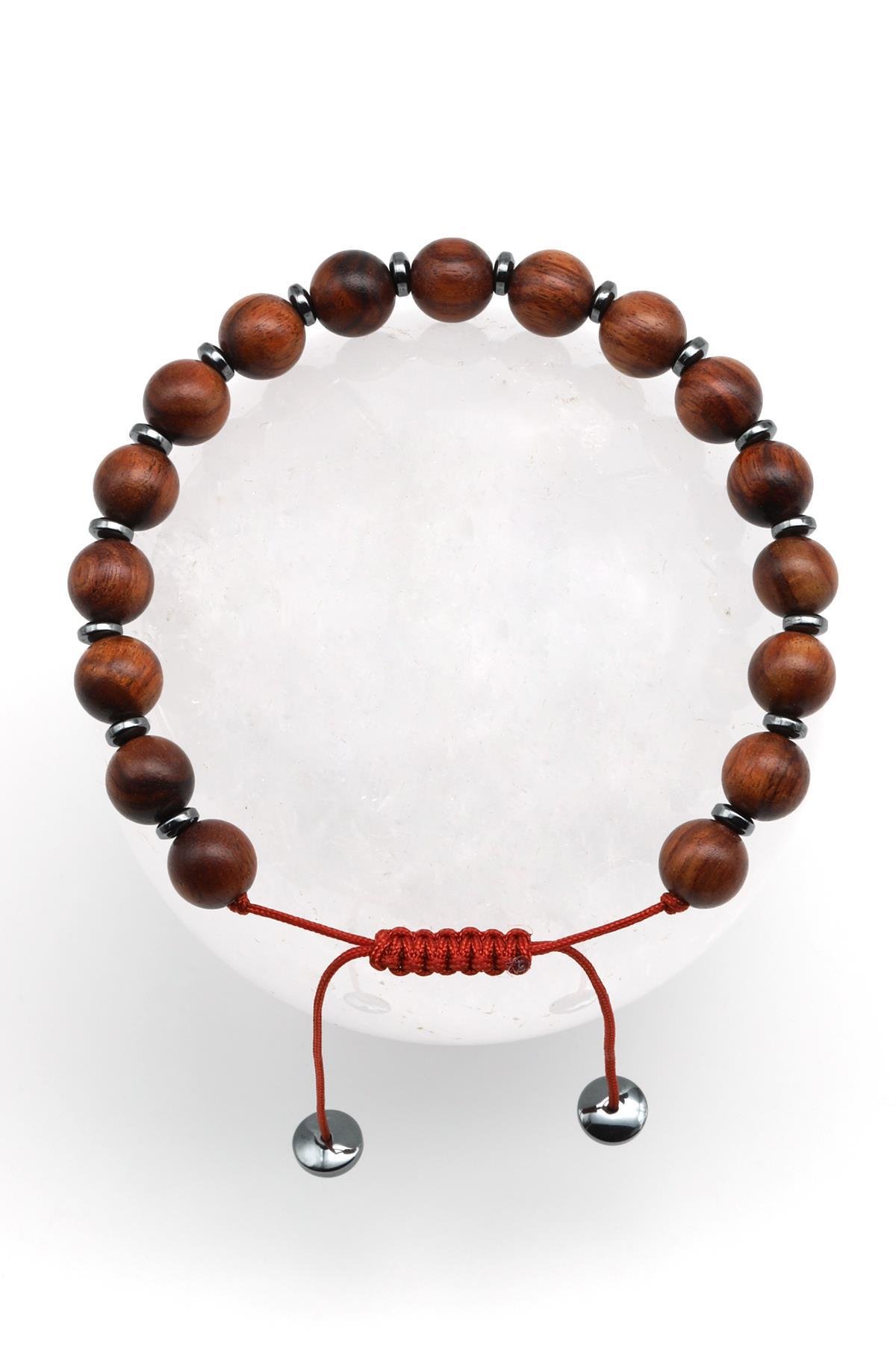 Kan Ağacı Makrome Örme Bileklik